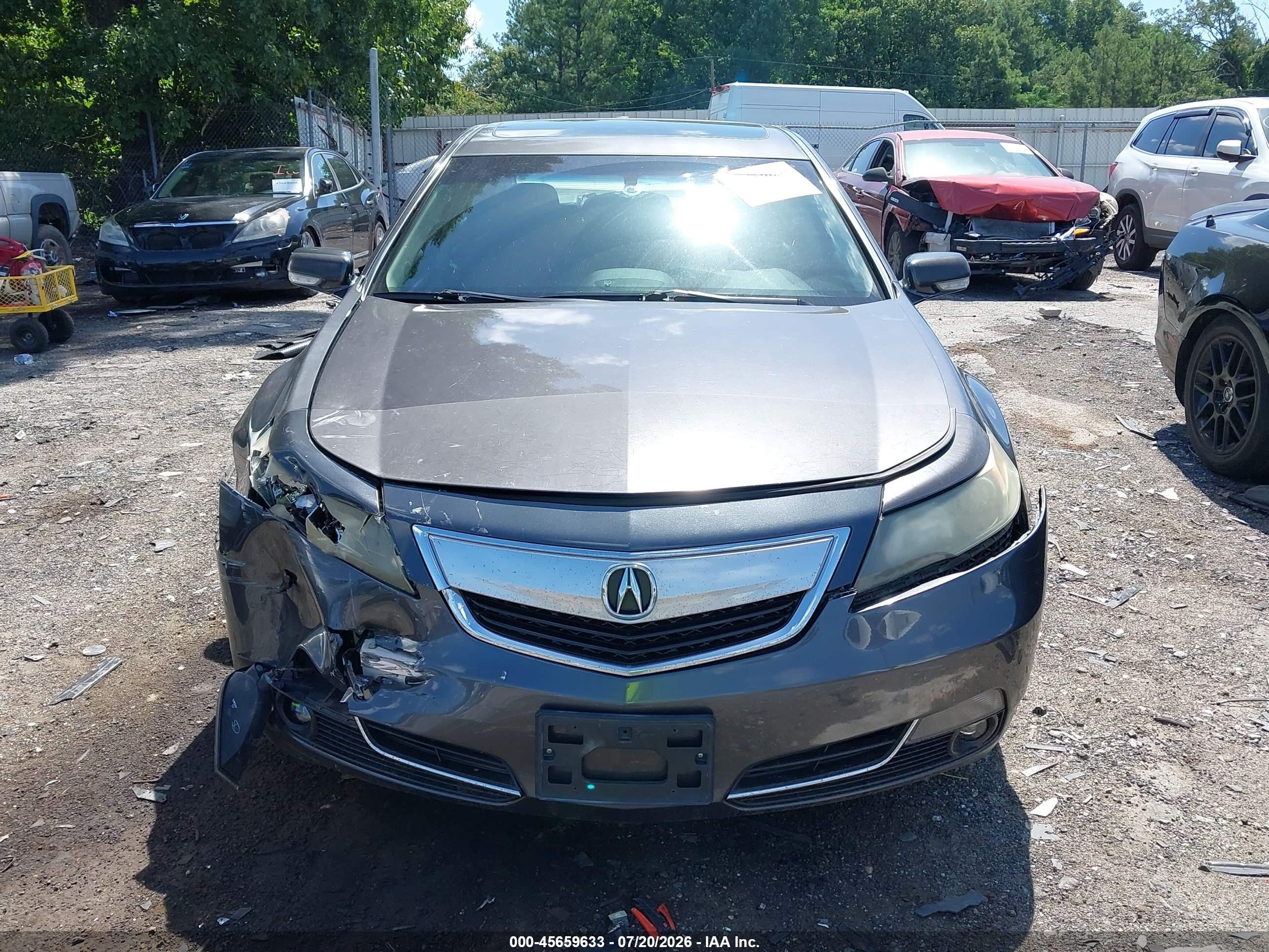 2012 Acura Tl 3.7 Gray vin: 19UUA9E52CA003456