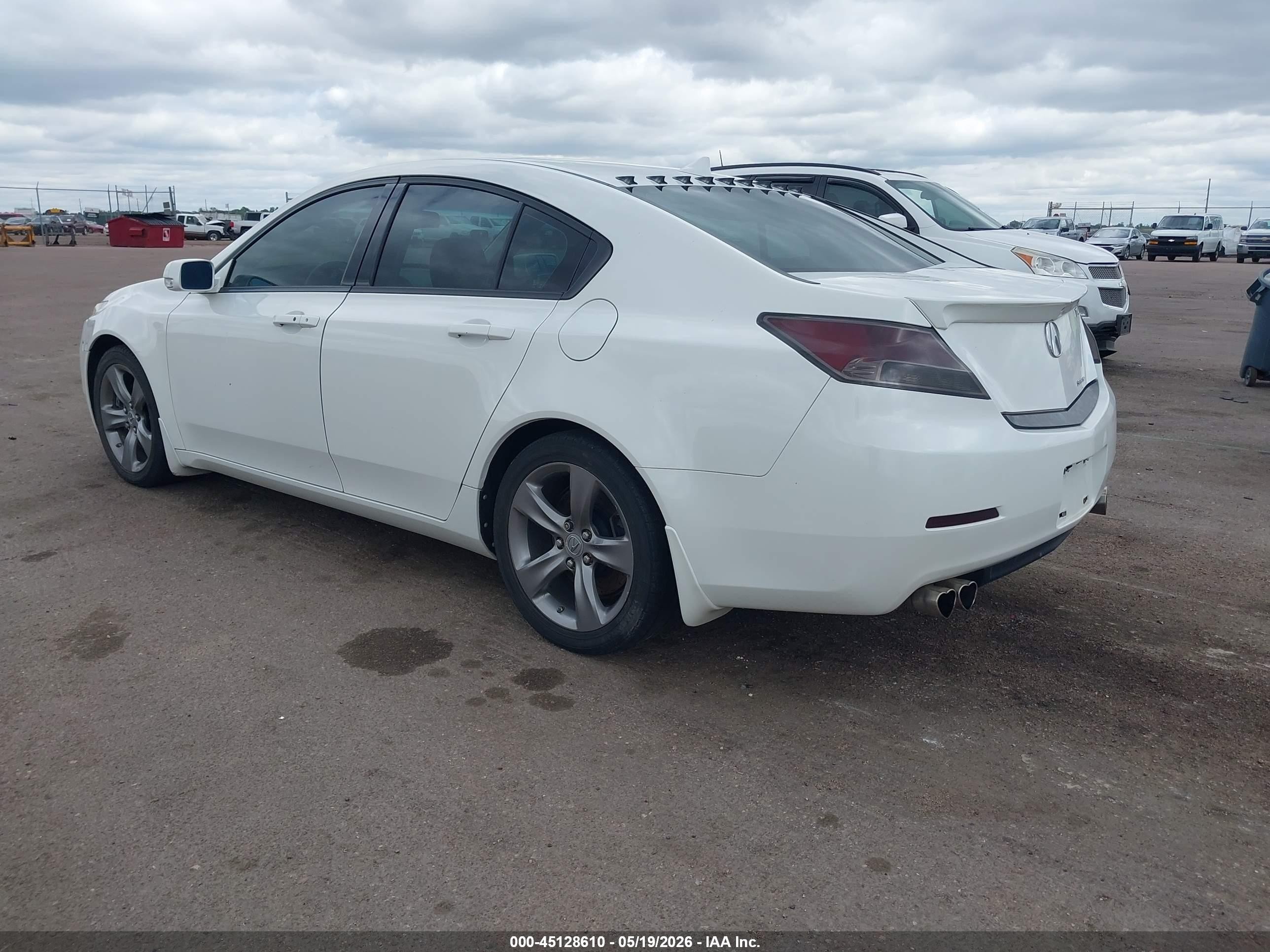 2013 Acura Tl 3.7 White vin: 19UUA9E52DA005645