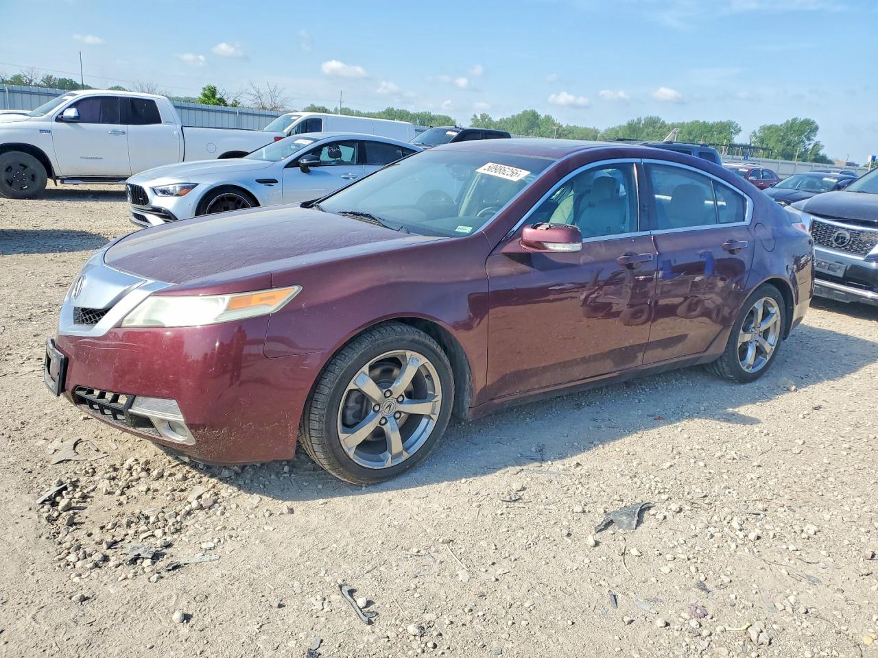 2010 Acura Tl Maroon vin: 19UUA9F23AA001233