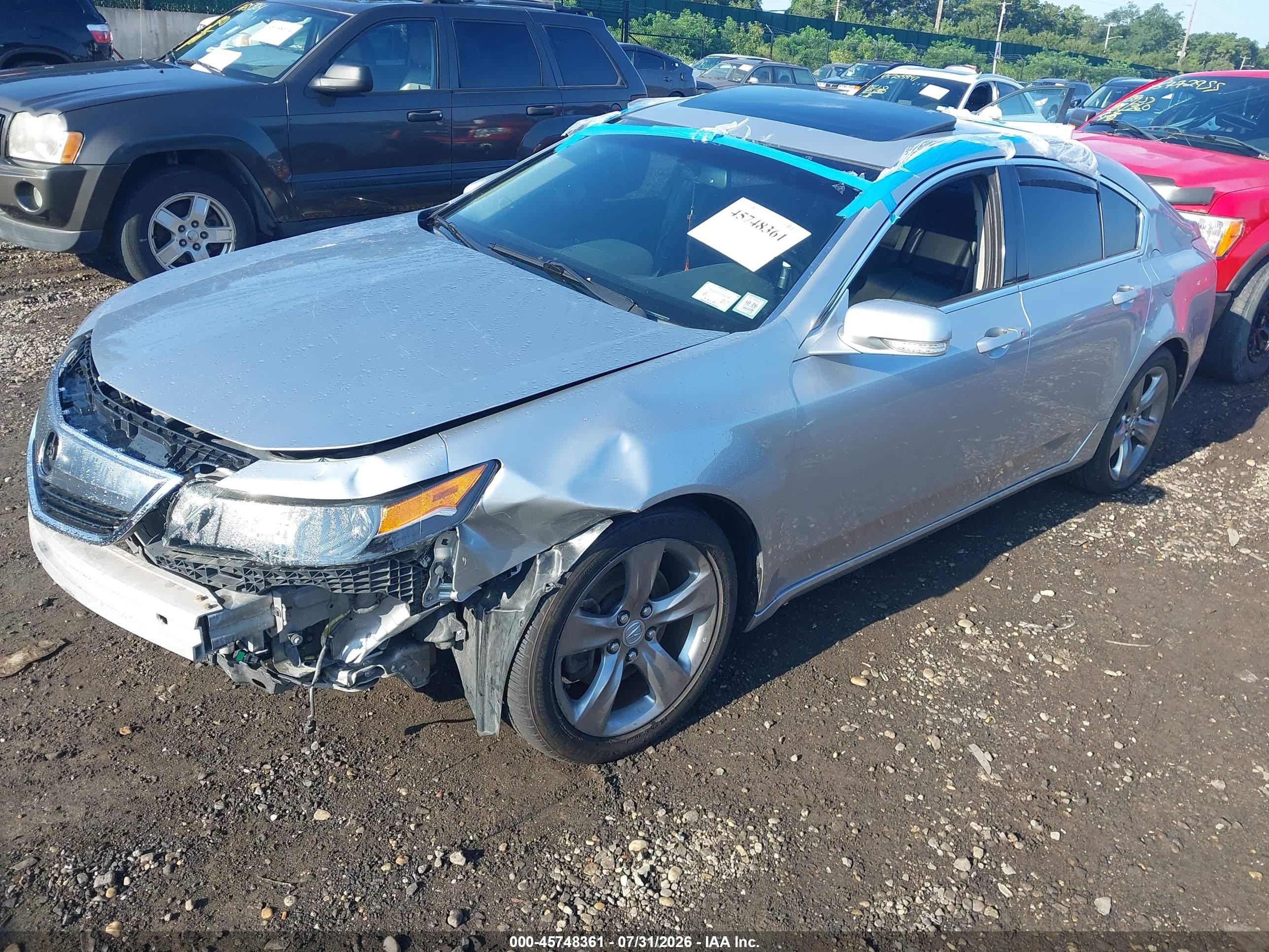 2012 Acura Tl 3.7 Silver vin: 19UUA9F23CA003597