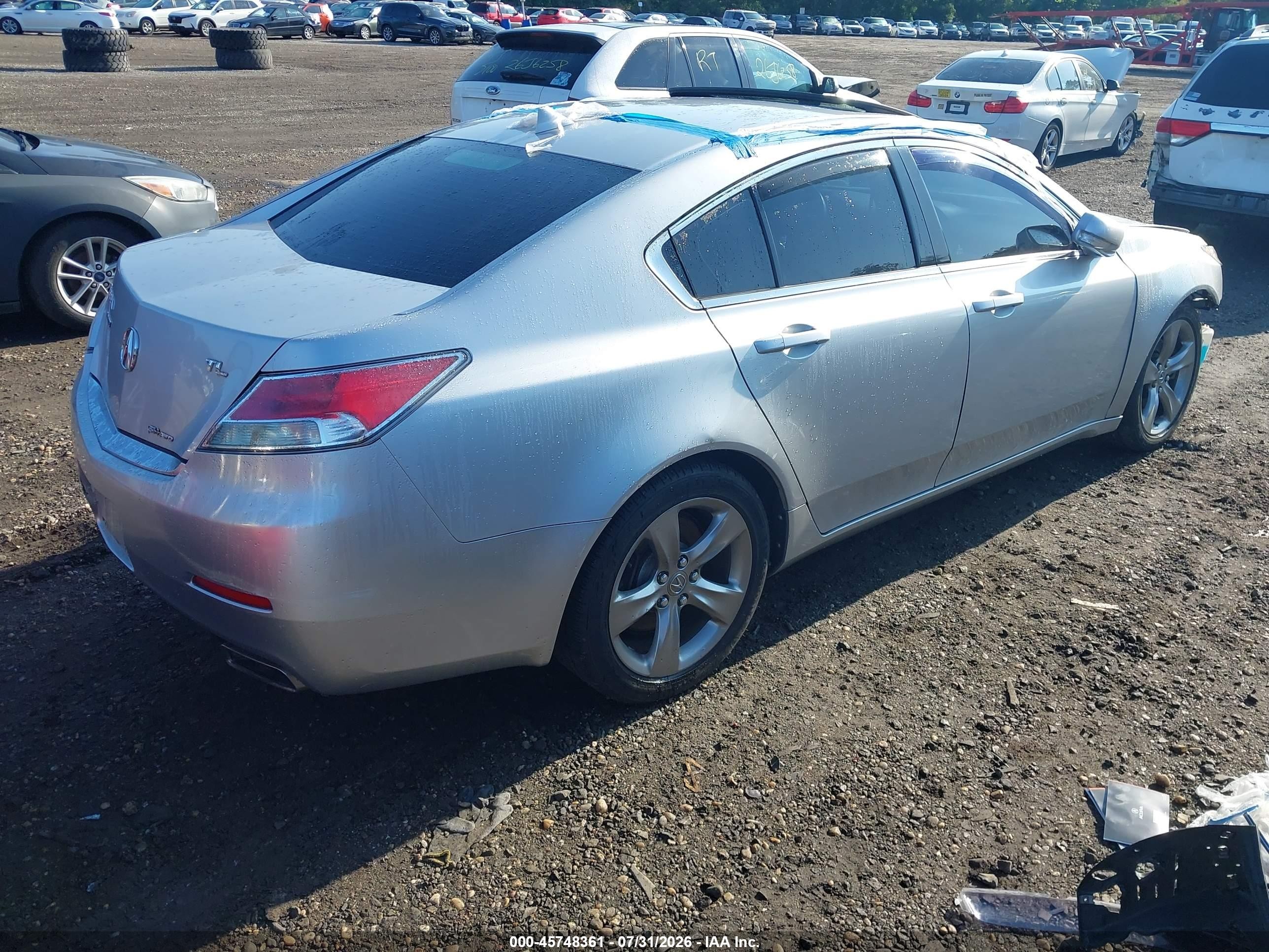 2012 Acura Tl 3.7 Silver vin: 19UUA9F23CA003597