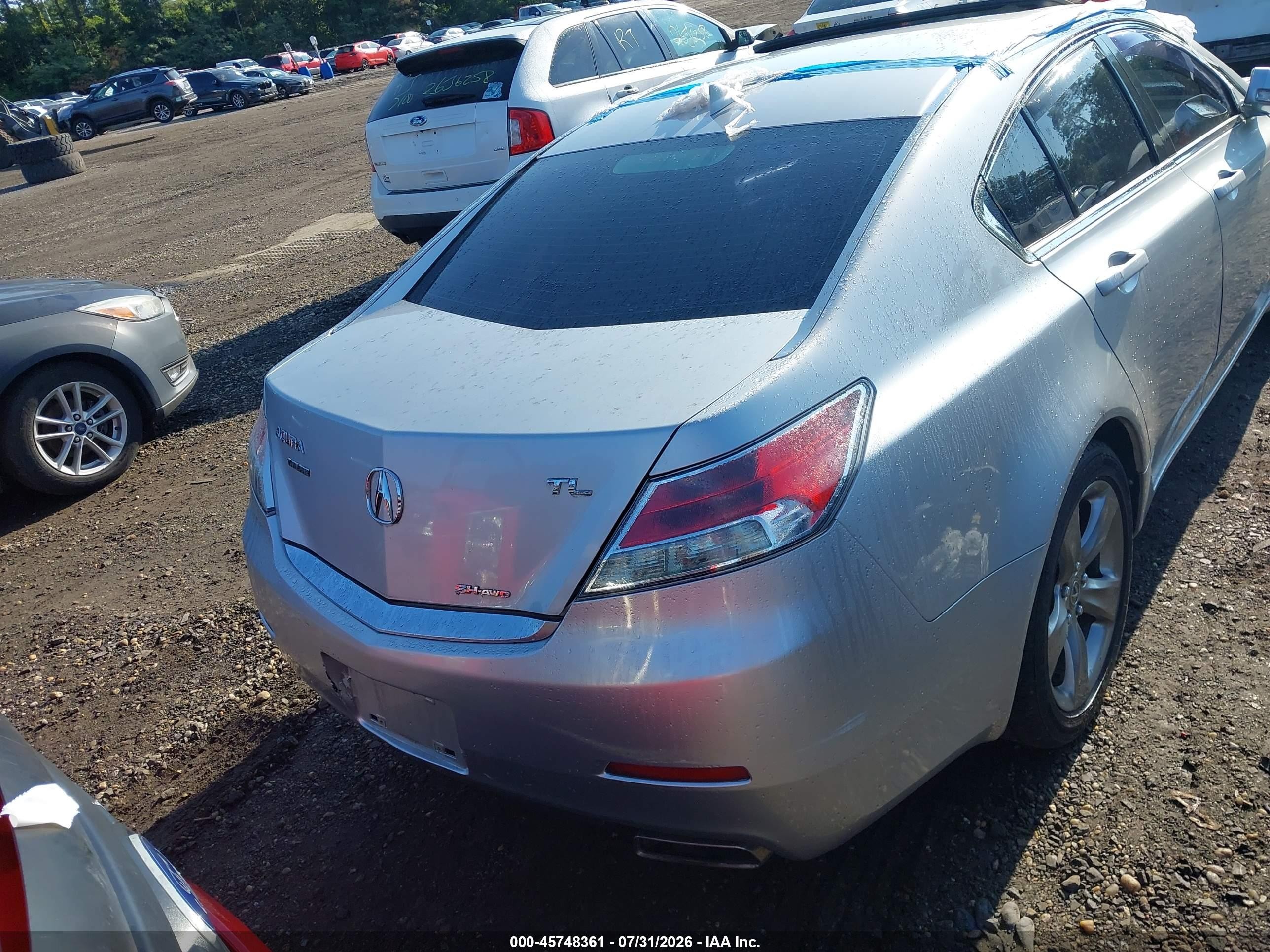 2012 Acura Tl 3.7 Silver vin: 19UUA9F23CA003597