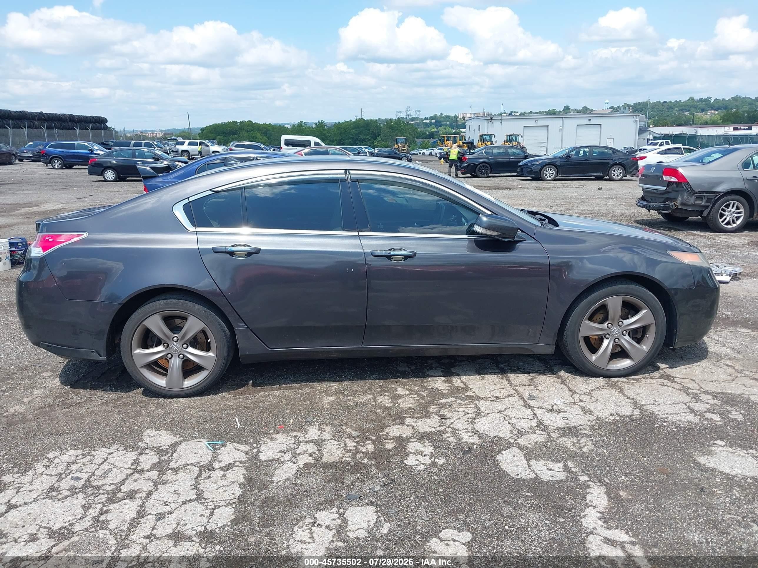 2012 Acura Tl 3.7 Gray vin: 19UUA9F26CA010981