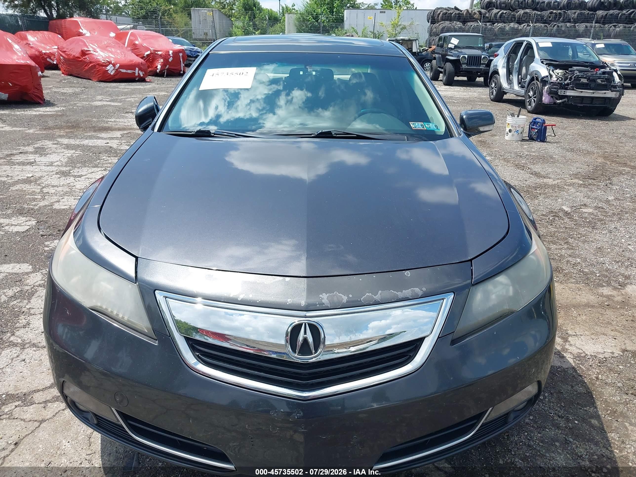2012 Acura Tl 3.7 Gray vin: 19UUA9F26CA010981