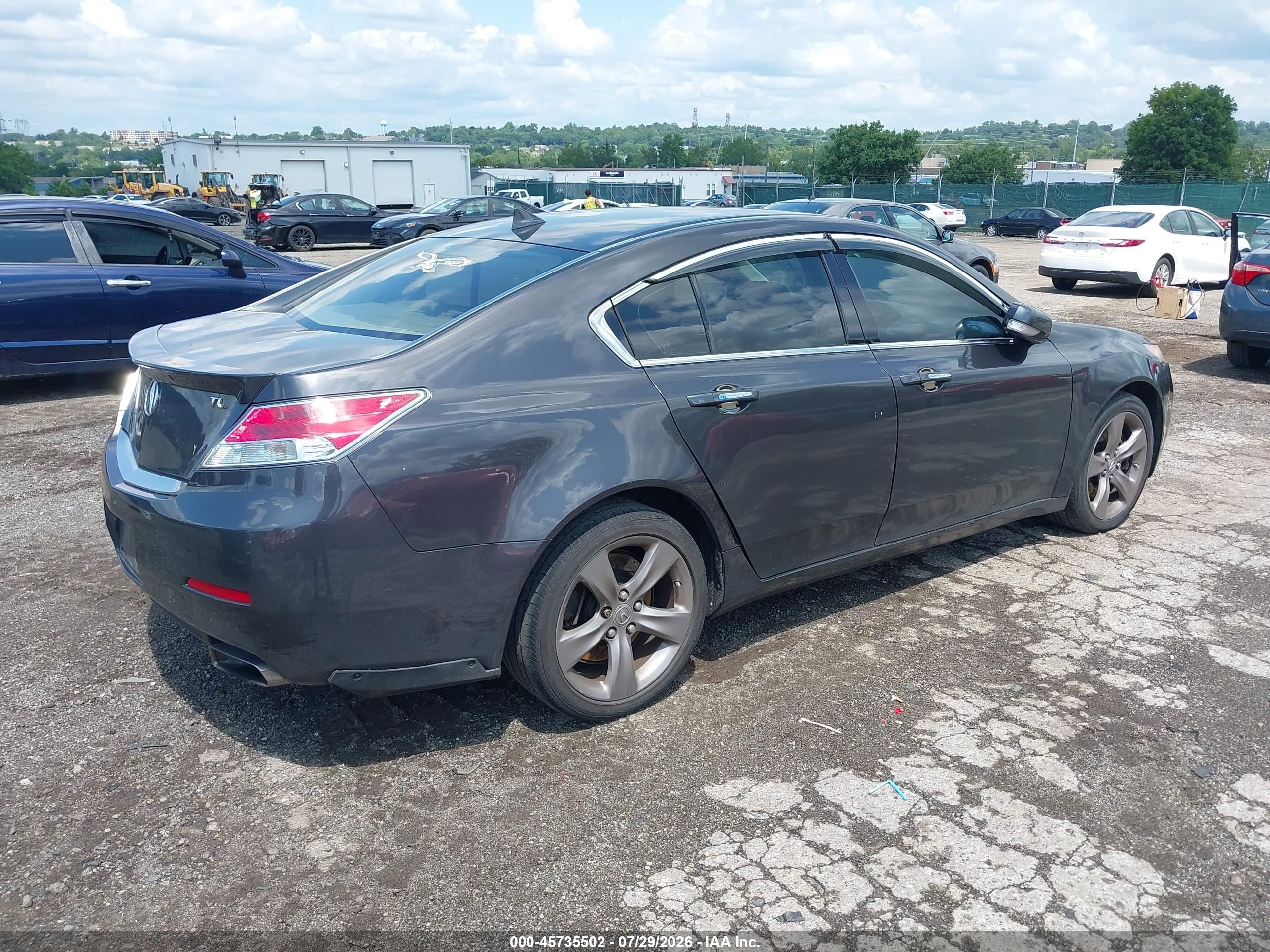 2012 Acura Tl 3.7 Gray vin: 19UUA9F26CA010981
