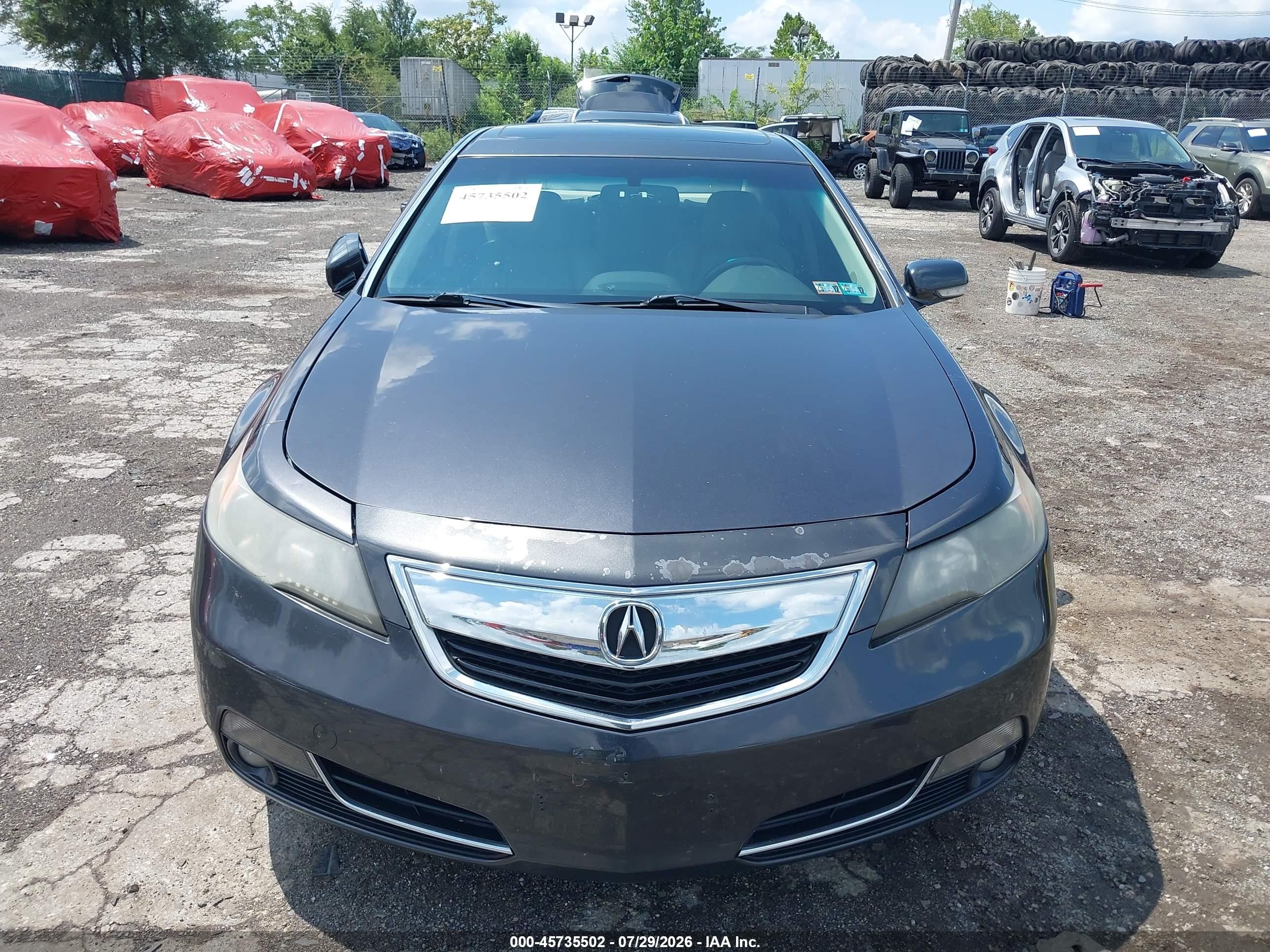 2012 Acura Tl 3.7 Gray vin: 19UUA9F26CA010981