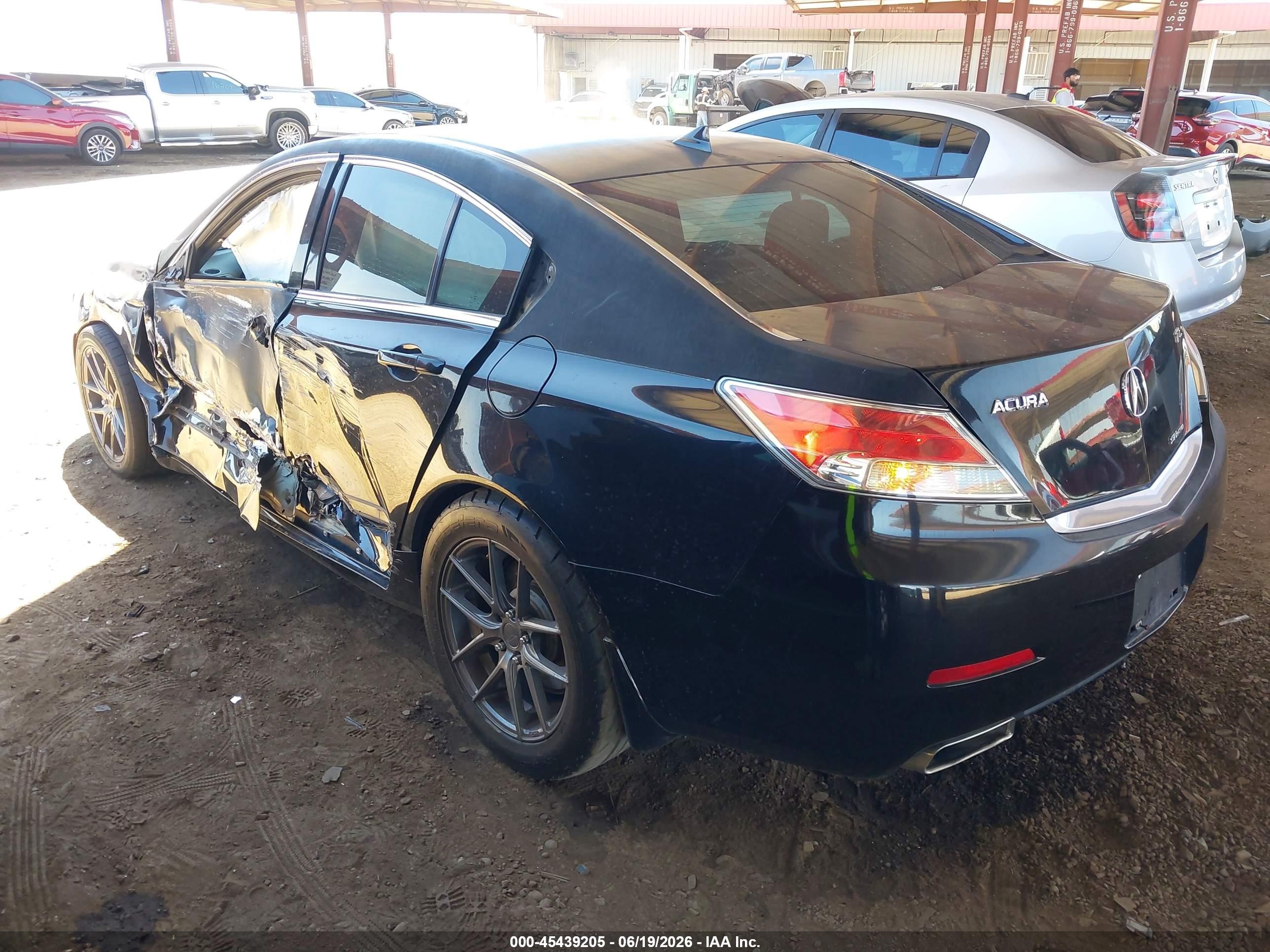 2012 Acura Tl 3.7 Black vin: 19UUA9F28CA002929
