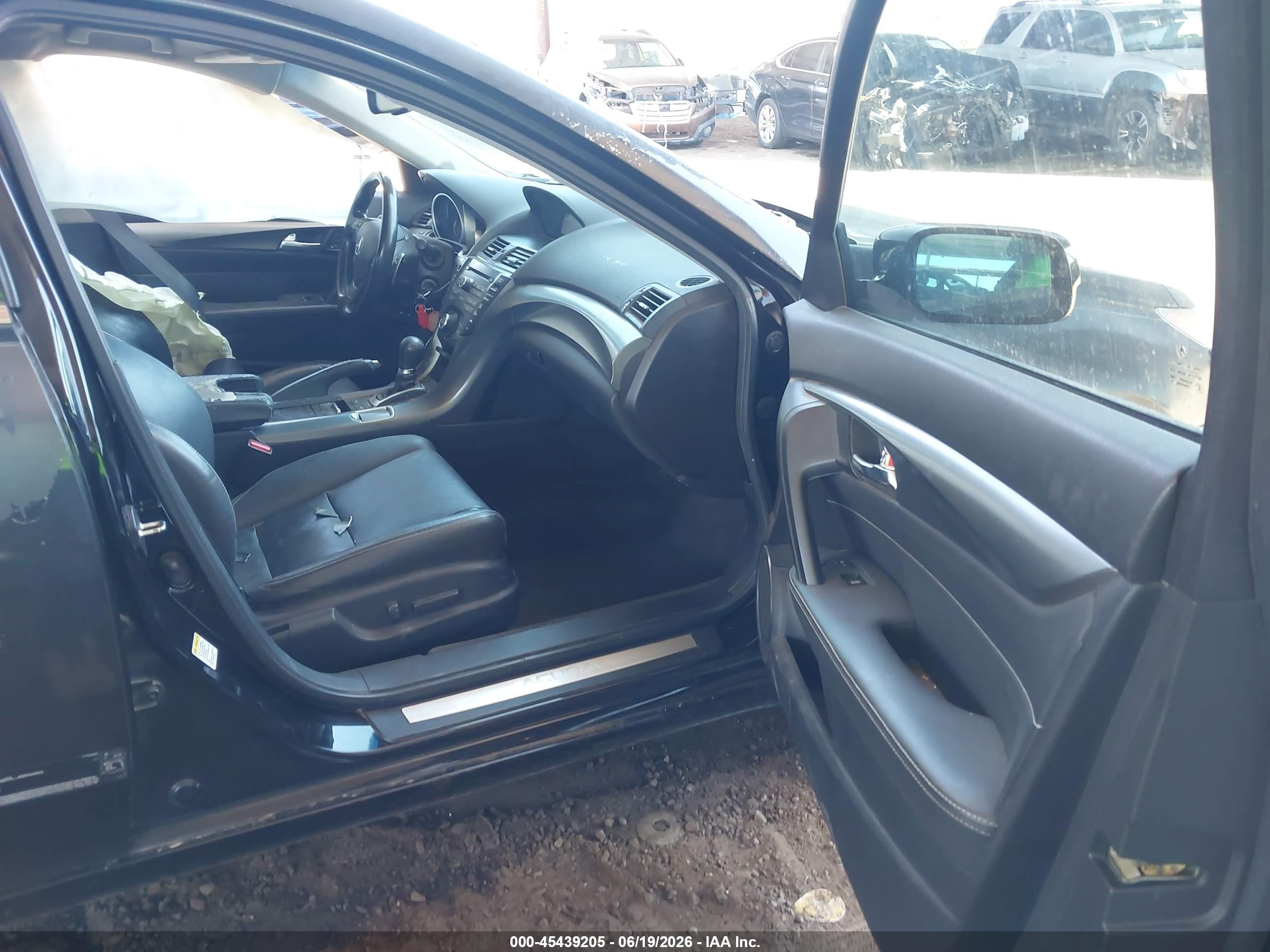 2012 Acura Tl 3.7 Black vin: 19UUA9F28CA002929