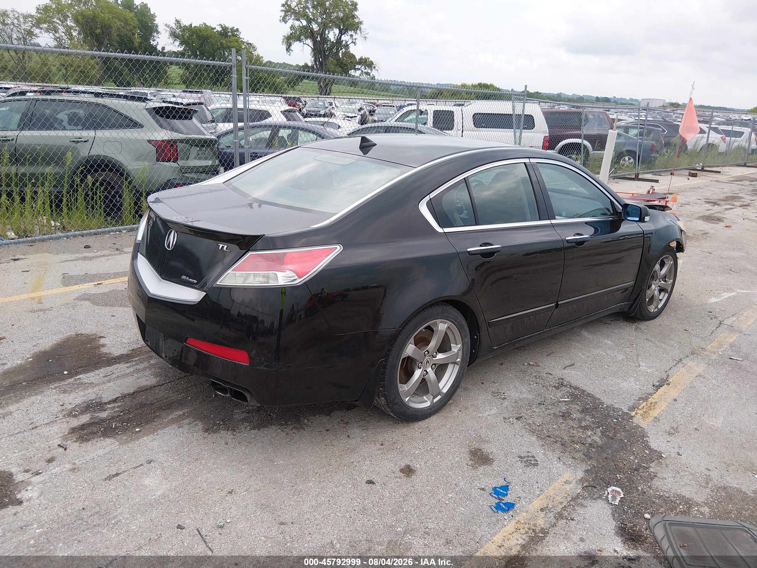 2010 Acura Tl 3.7 Black vin: 19UUA9F50AA004987
