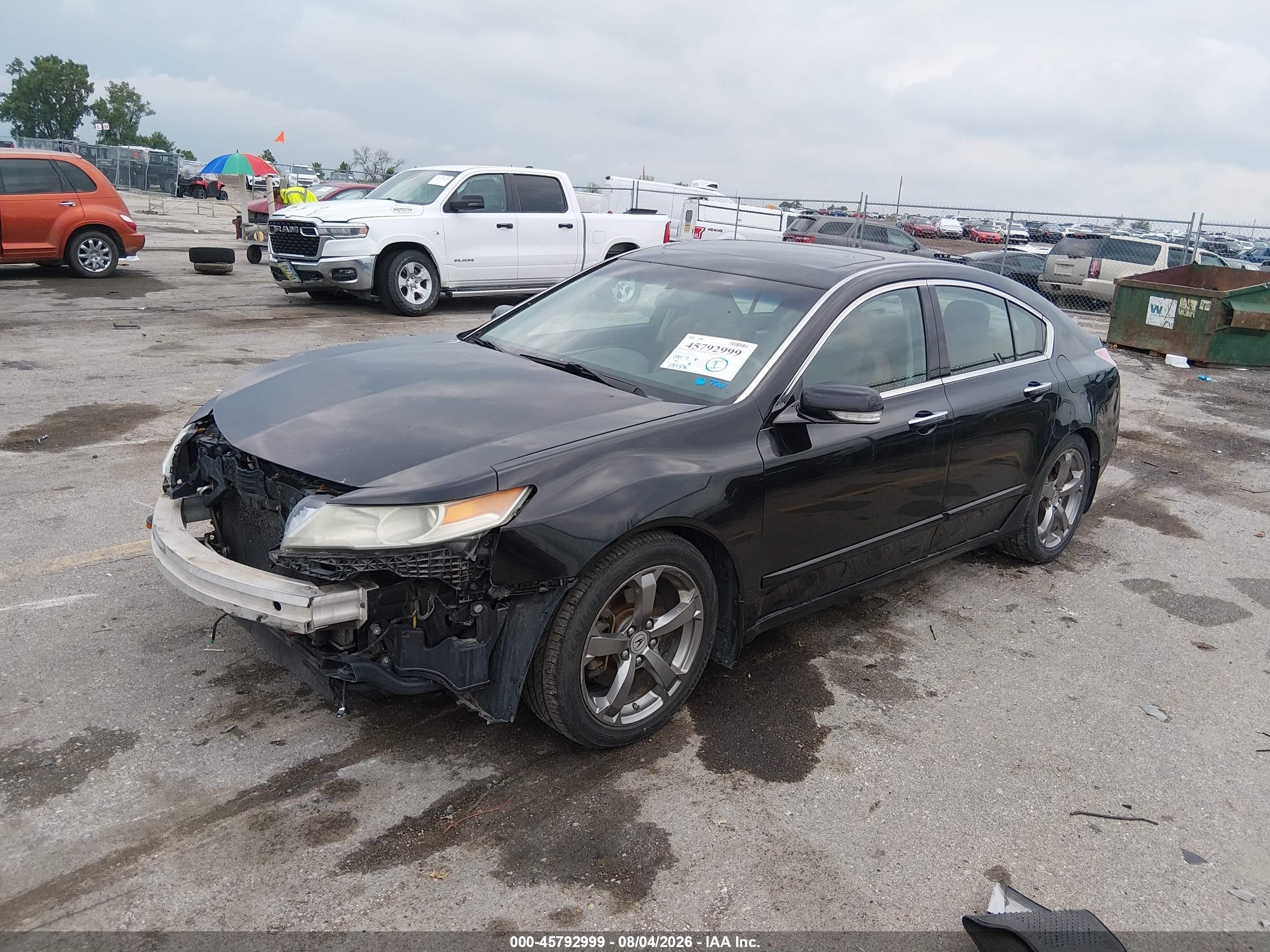 2010 Acura Tl 3.7 Black vin: 19UUA9F50AA004987