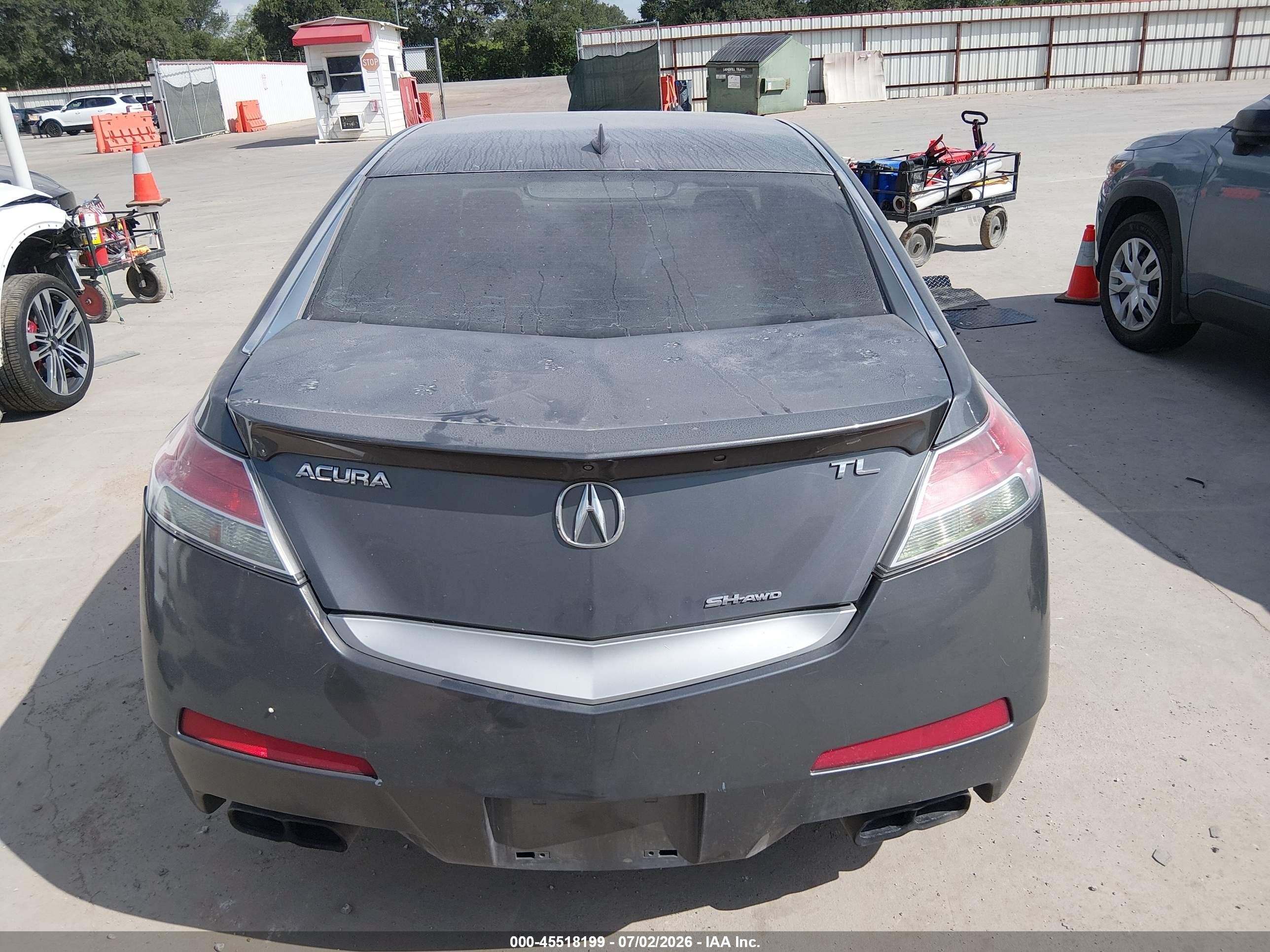 2011 Acura Tl 3.7 Gray vin: 19UUA9F50BA002738
