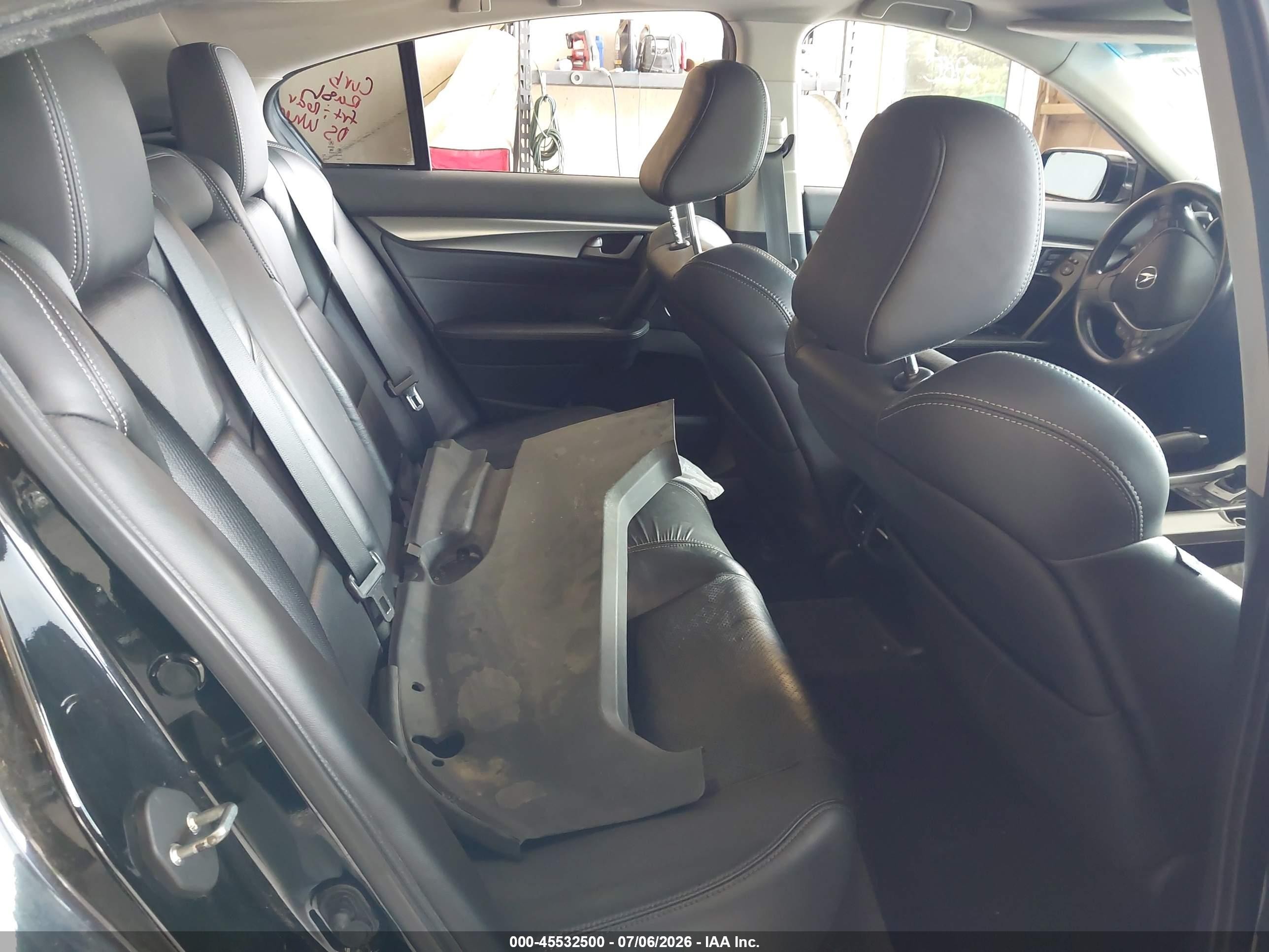 2011 Acura Tl 3.7 Black vin: 19UUA9F50BA003162