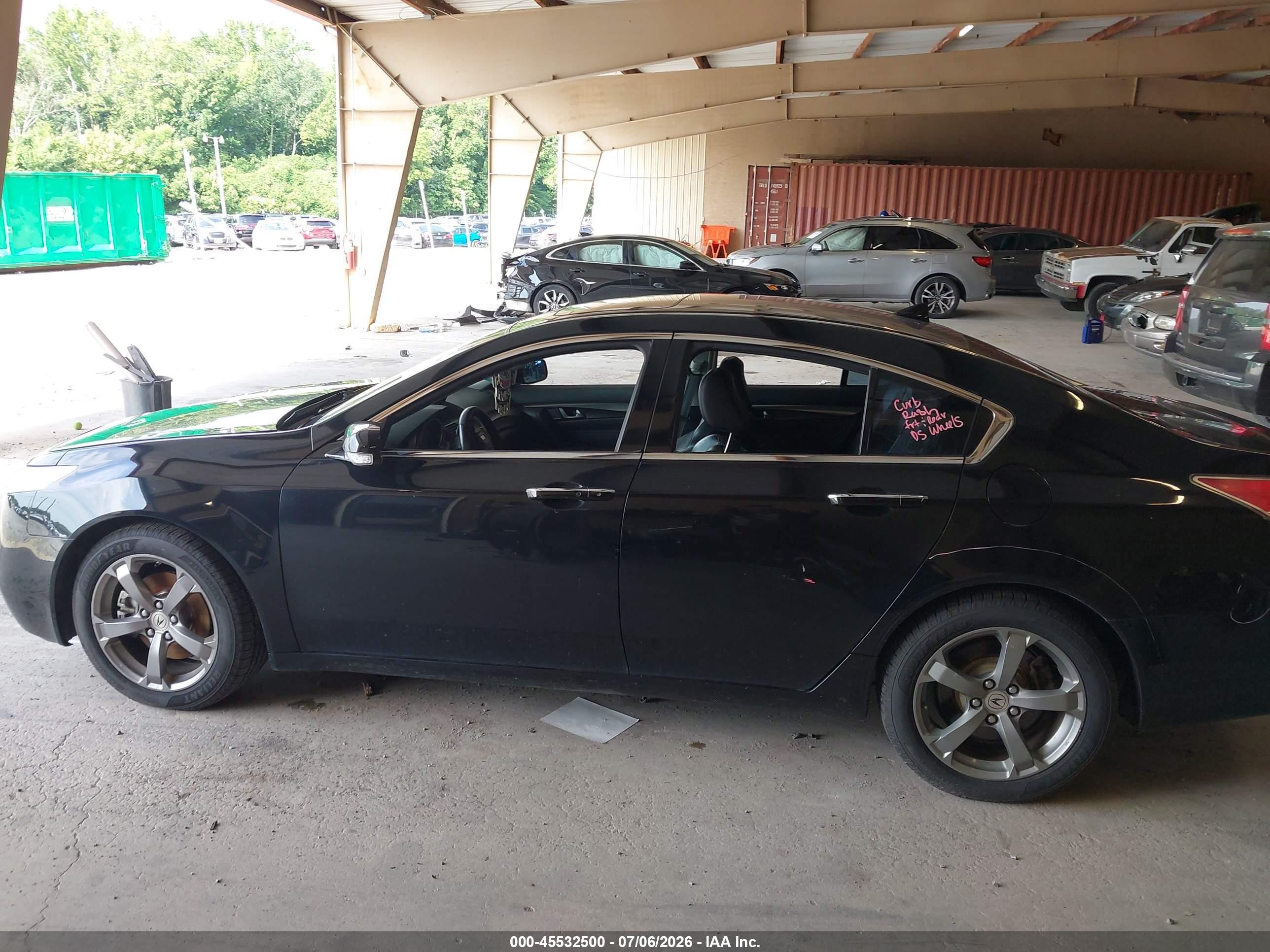 2011 Acura Tl 3.7 Black vin: 19UUA9F50BA003162