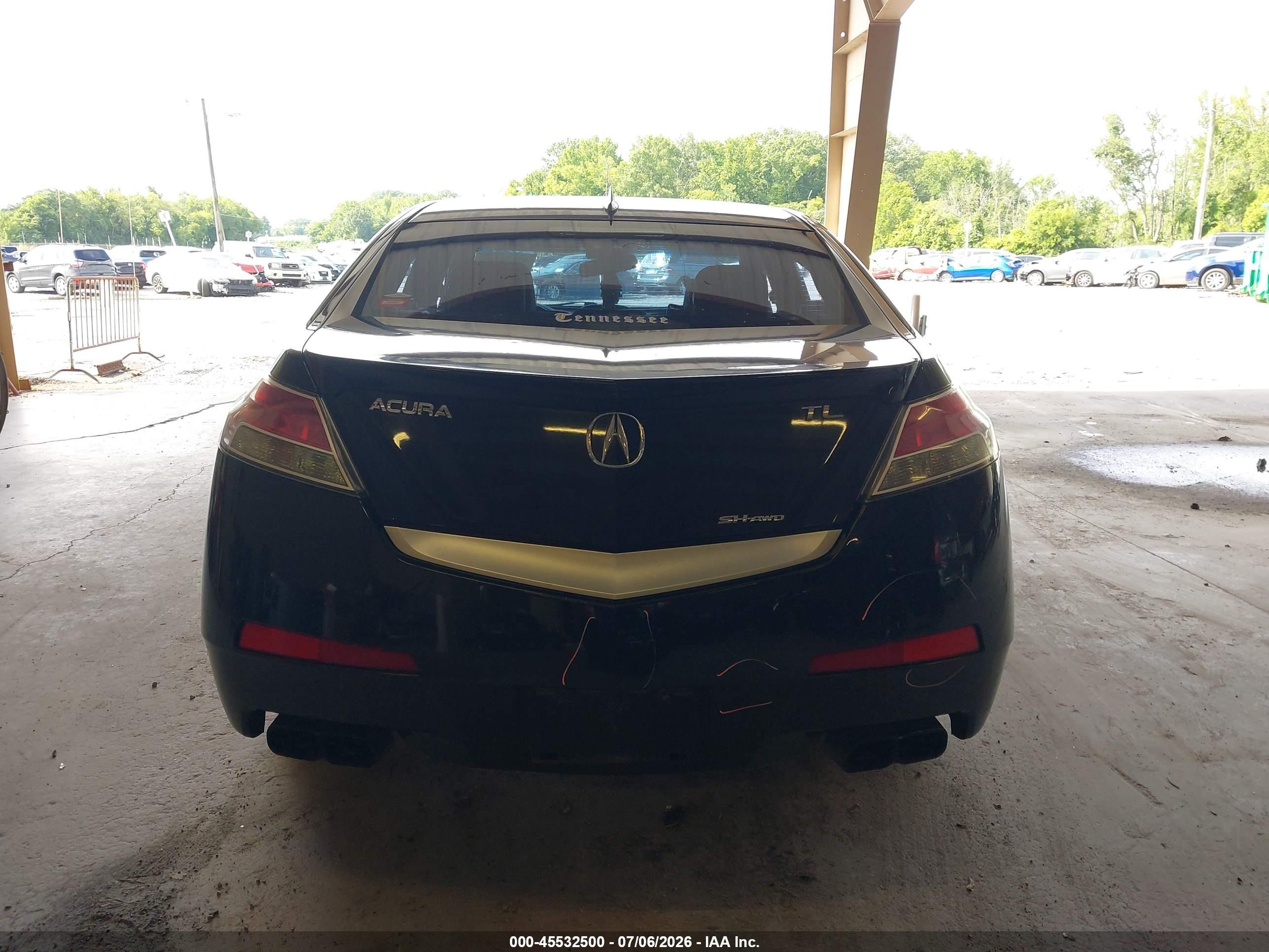 2011 Acura Tl 3.7 Black vin: 19UUA9F50BA003162
