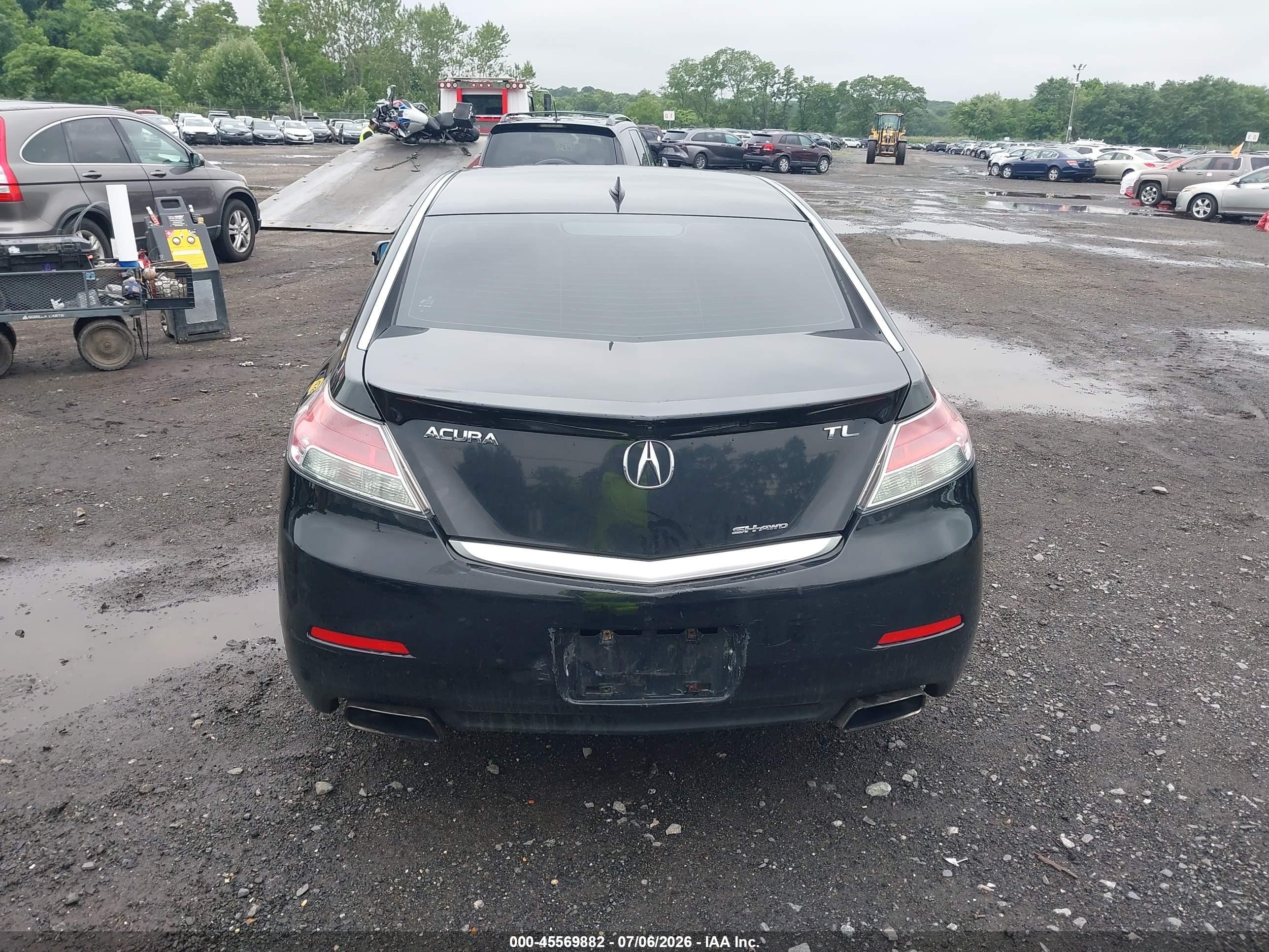 2012 Acura Tl 3.7 Black vin: 19UUA9F50CA003888