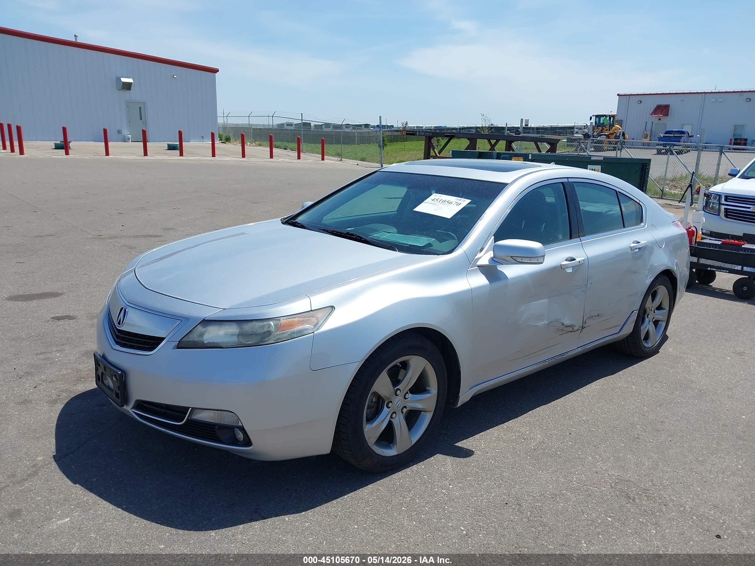 2012 Acura Tl 3.7 Silver vin: 19UUA9F50CA010727