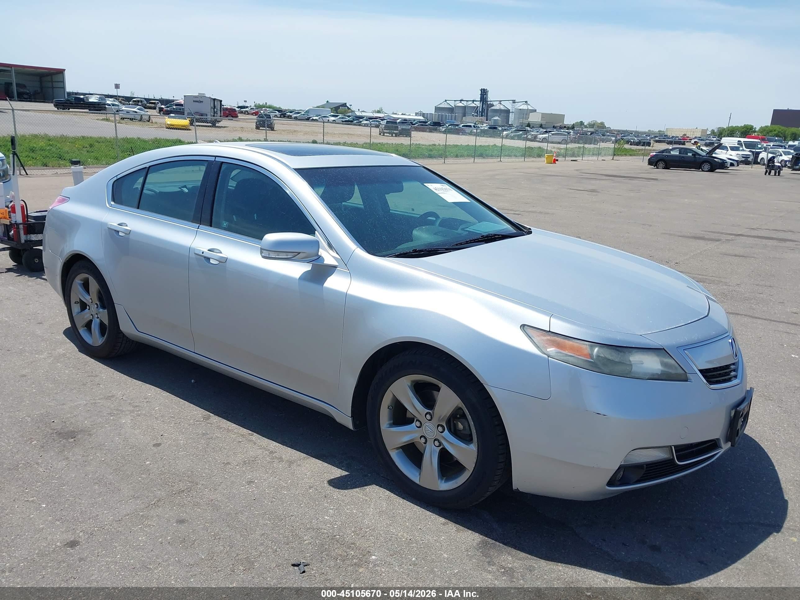 2012 Acura Tl 3.7 Silver vin: 19UUA9F50CA010727