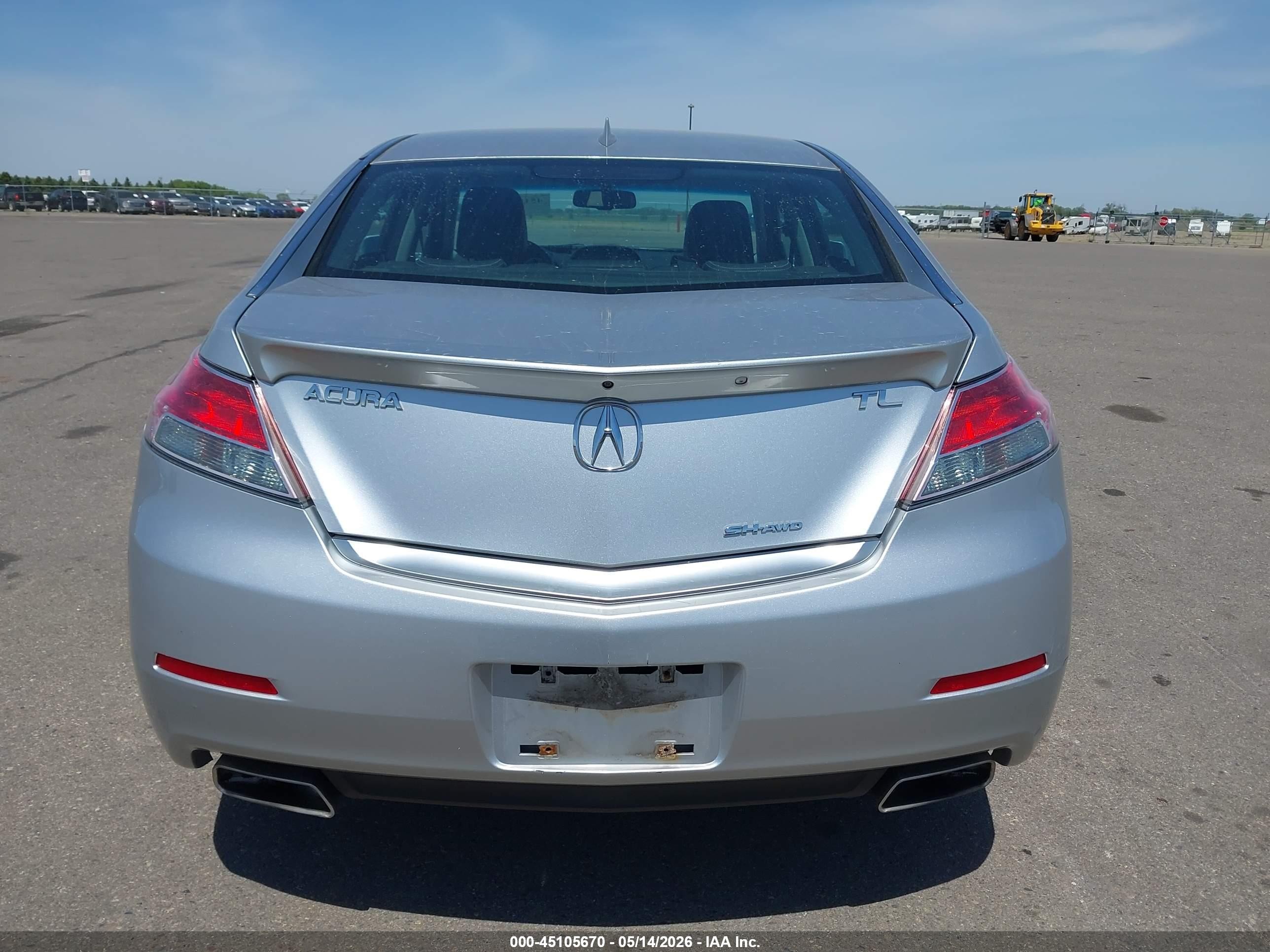 2012 Acura Tl 3.7 Silver vin: 19UUA9F50CA010727