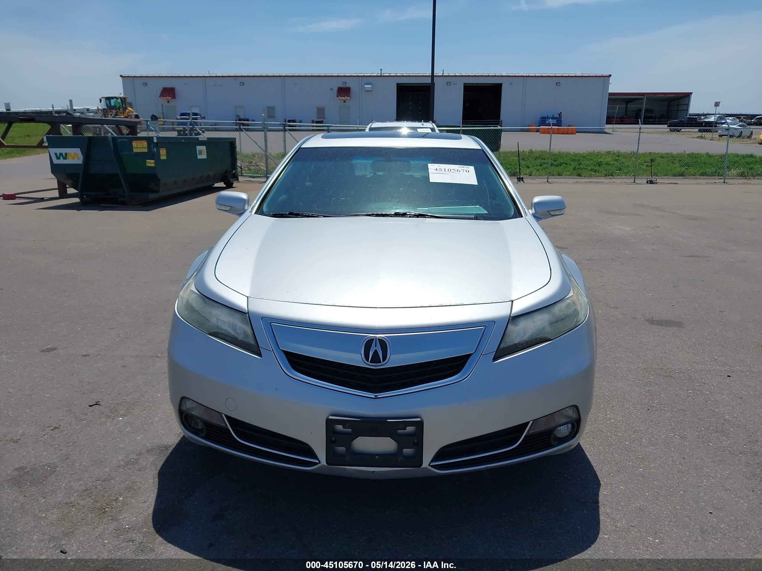 2012 Acura Tl 3.7 Silver vin: 19UUA9F50CA010727