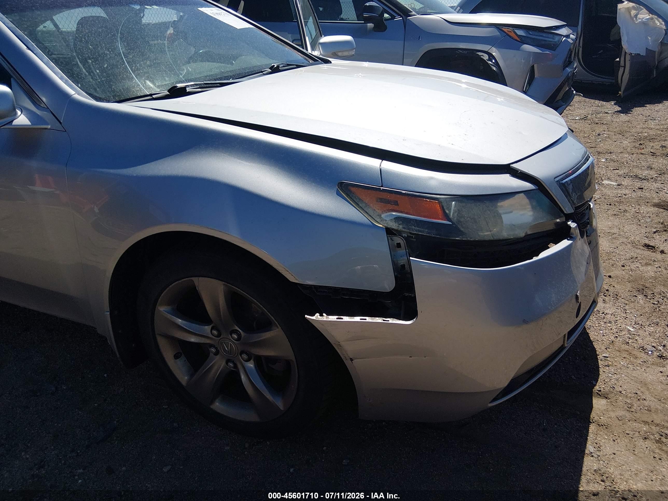 2013 Acura Tl 3.7 Silver vin: 19UUA9F50DA004444