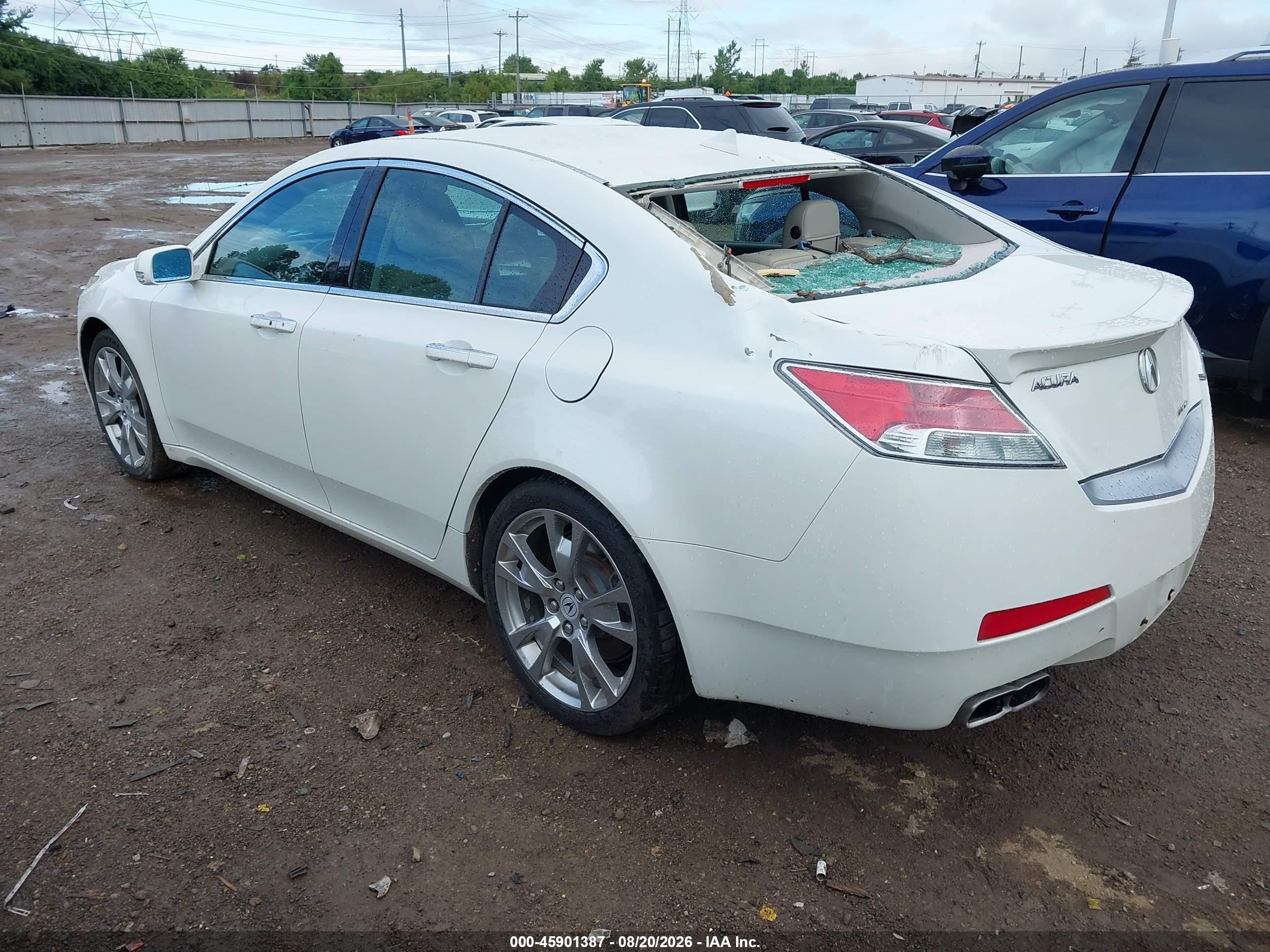 2010 Acura Tl 3.7 White vin: 19UUA9F51AA000947