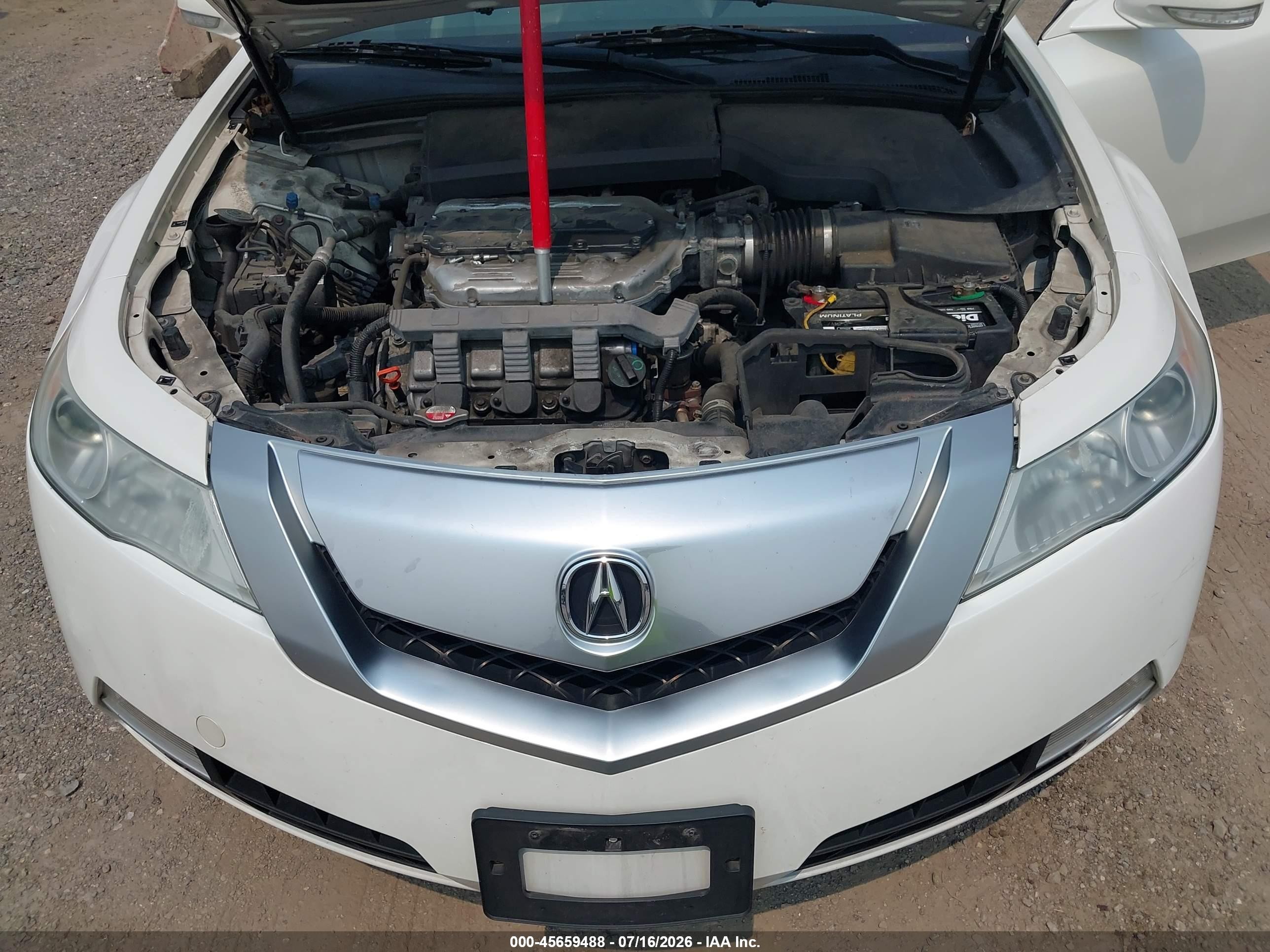2011 Acura Tl 3.7 White vin: 19UUA9F51BA001131