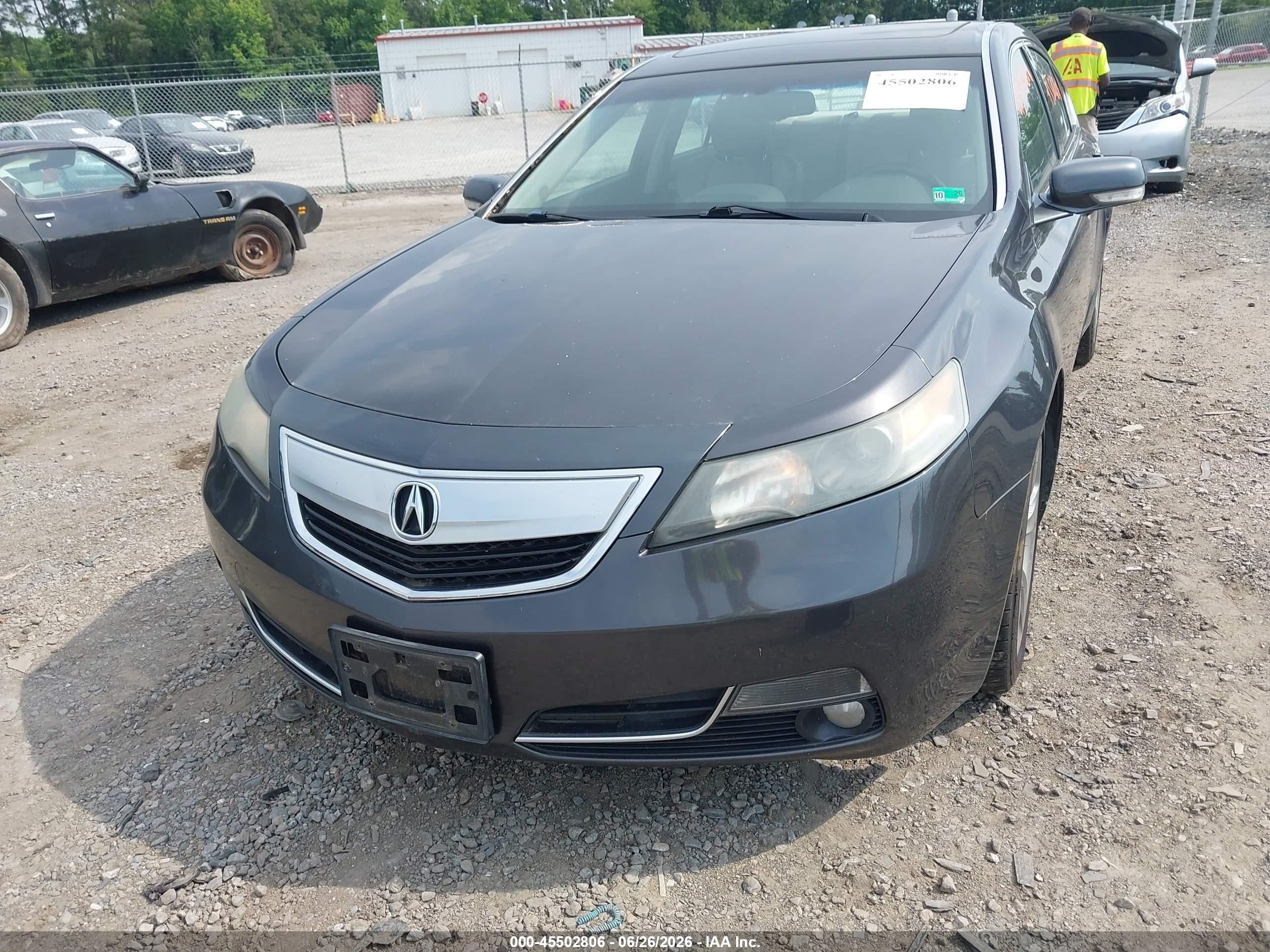 2012 Acura Tl 3.7 Gray vin: 19UUA9F51CA000935