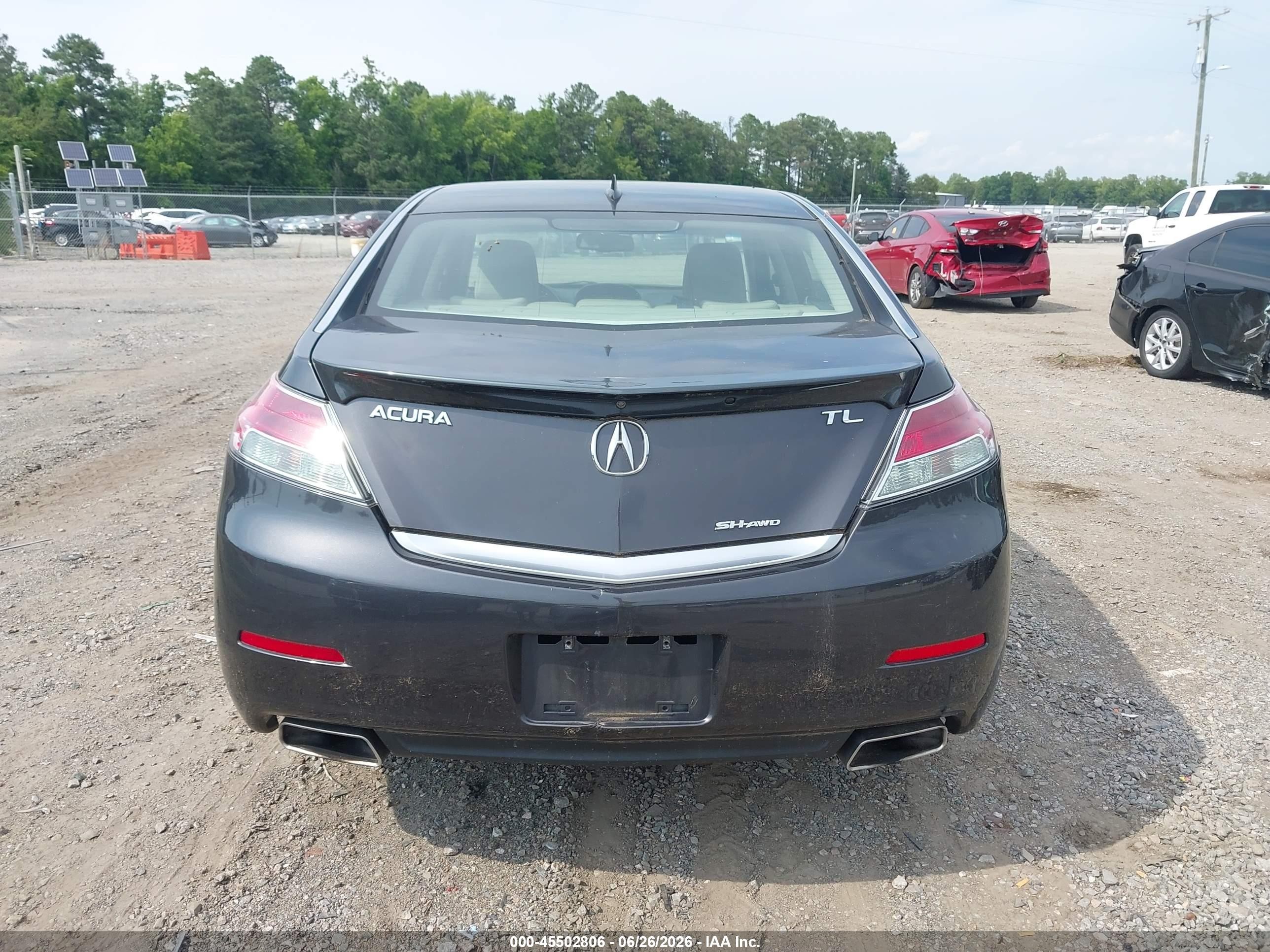 2012 Acura Tl 3.7 Gray vin: 19UUA9F51CA000935