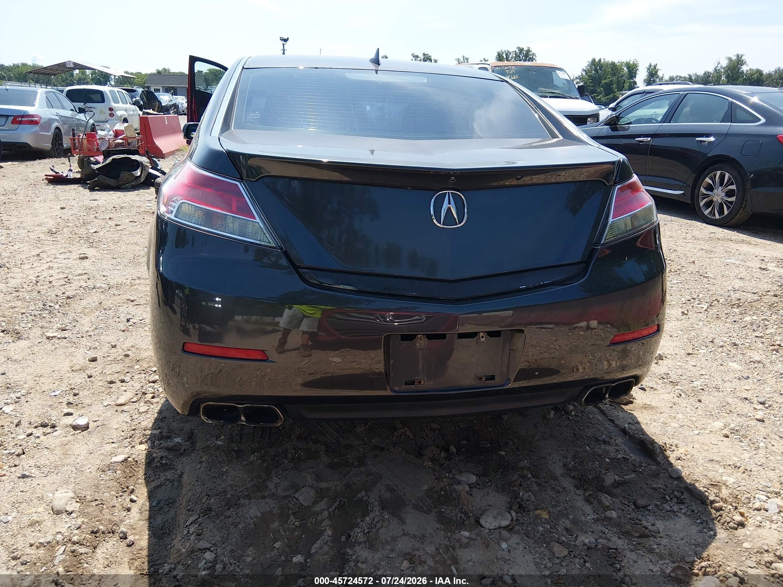 2012 Acura Tl 3.7 Black vin: 19UUA9F51CA002068