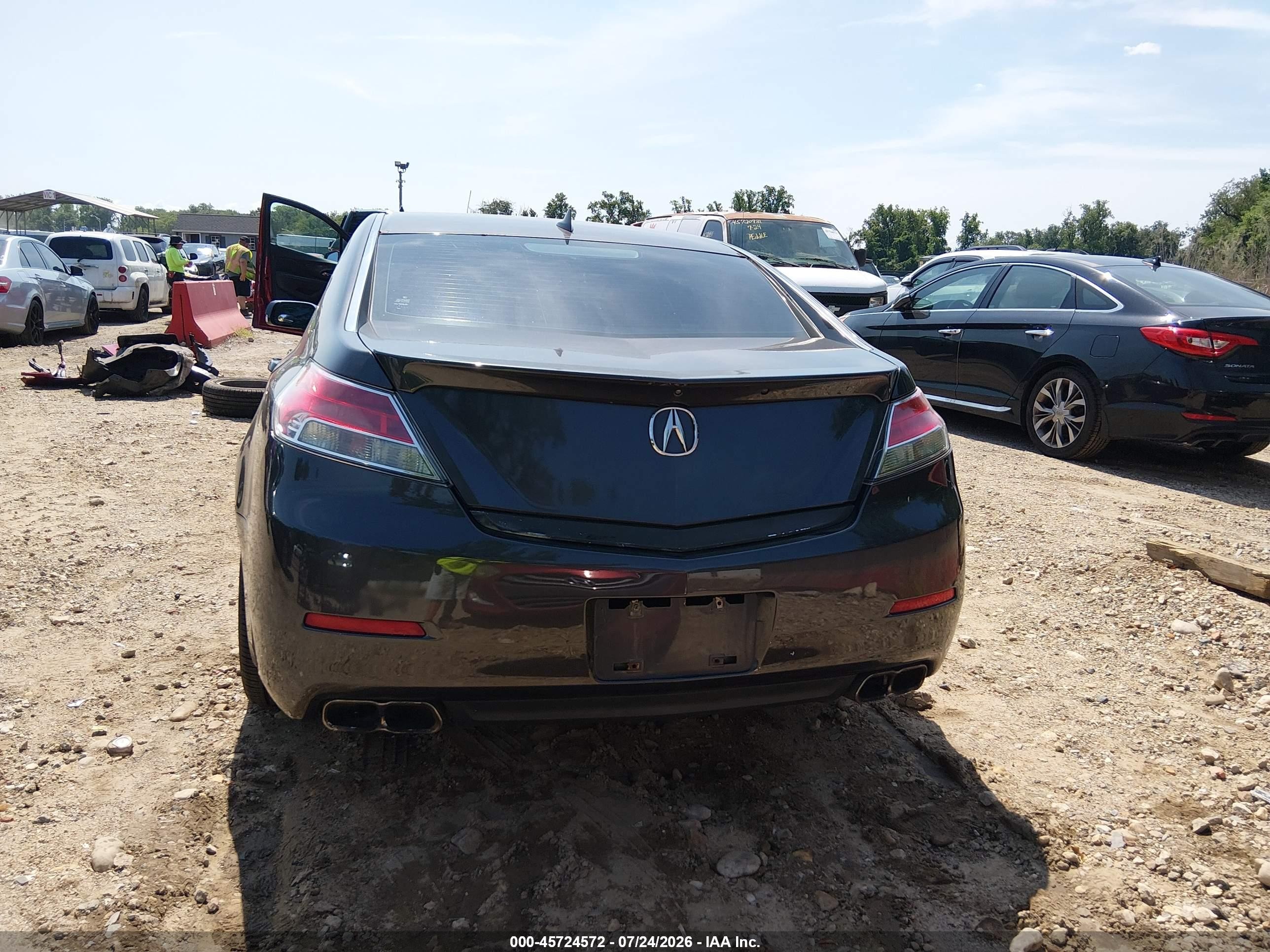 2012 Acura Tl 3.7 Black vin: 19UUA9F51CA002068