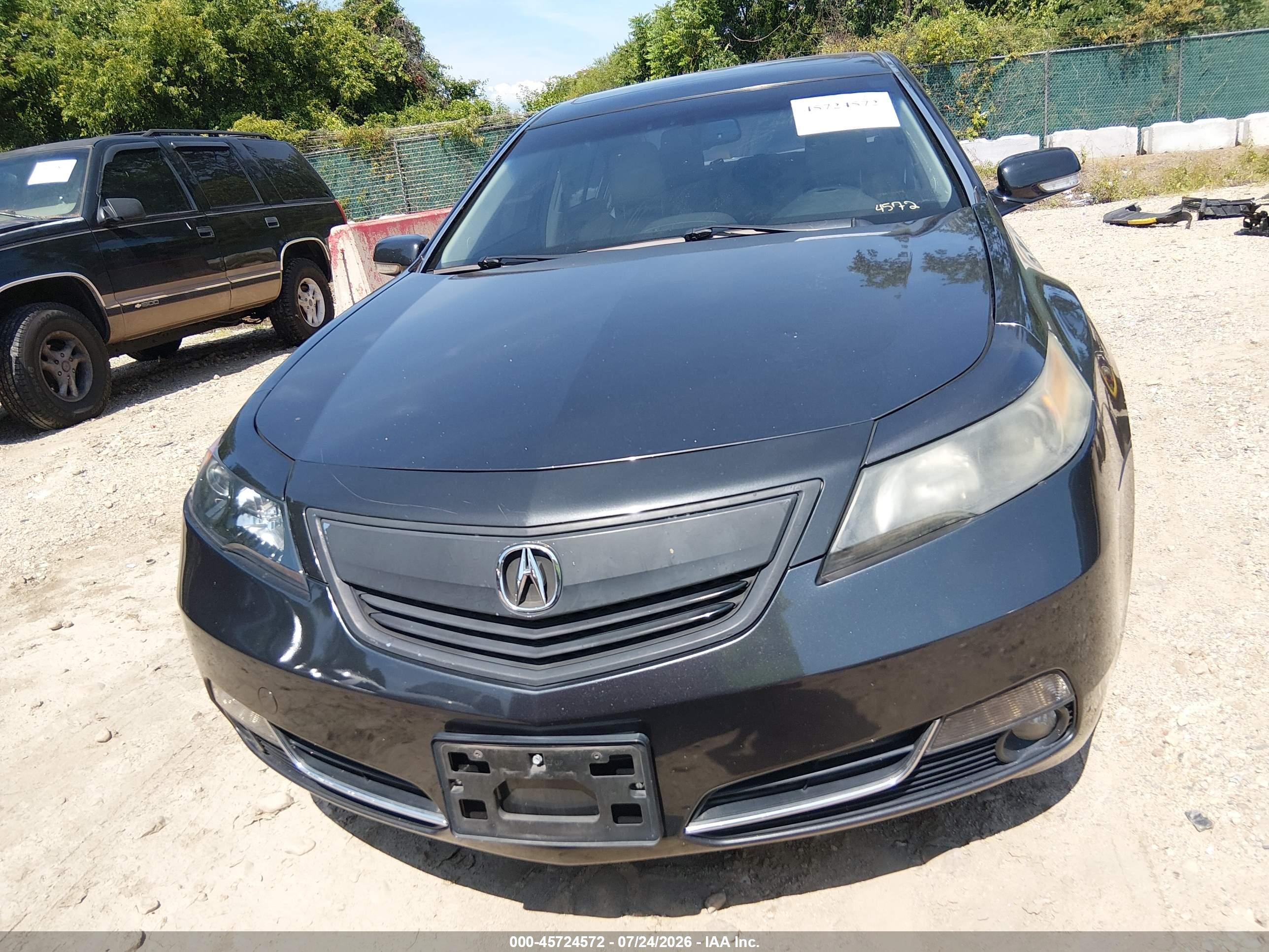 2012 Acura Tl 3.7 Black vin: 19UUA9F51CA002068