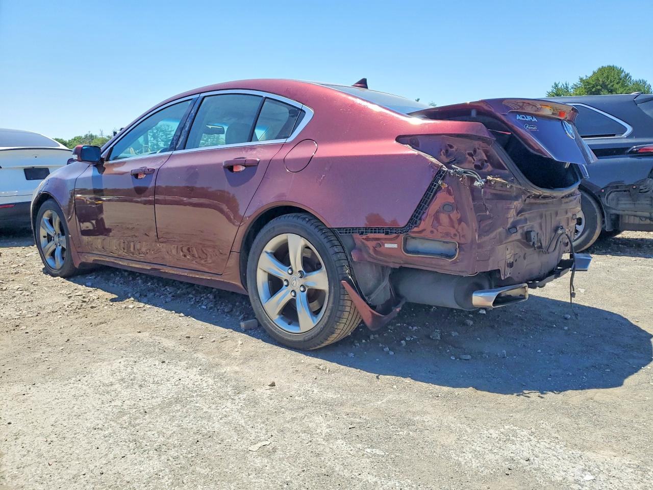 2012 Acura Tl Burgundy vin: 19UUA9F51CA002202