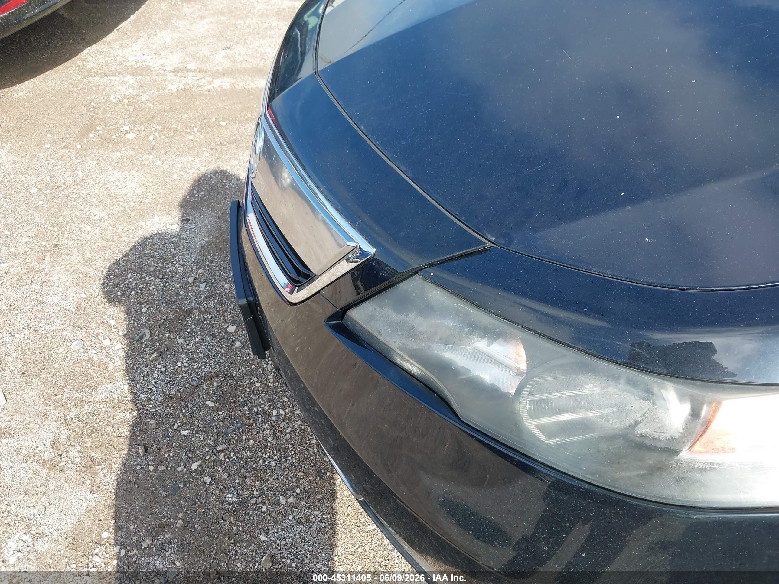 2012 Acura Tl 3.7 Black vin: 19UUA9F51CA004192