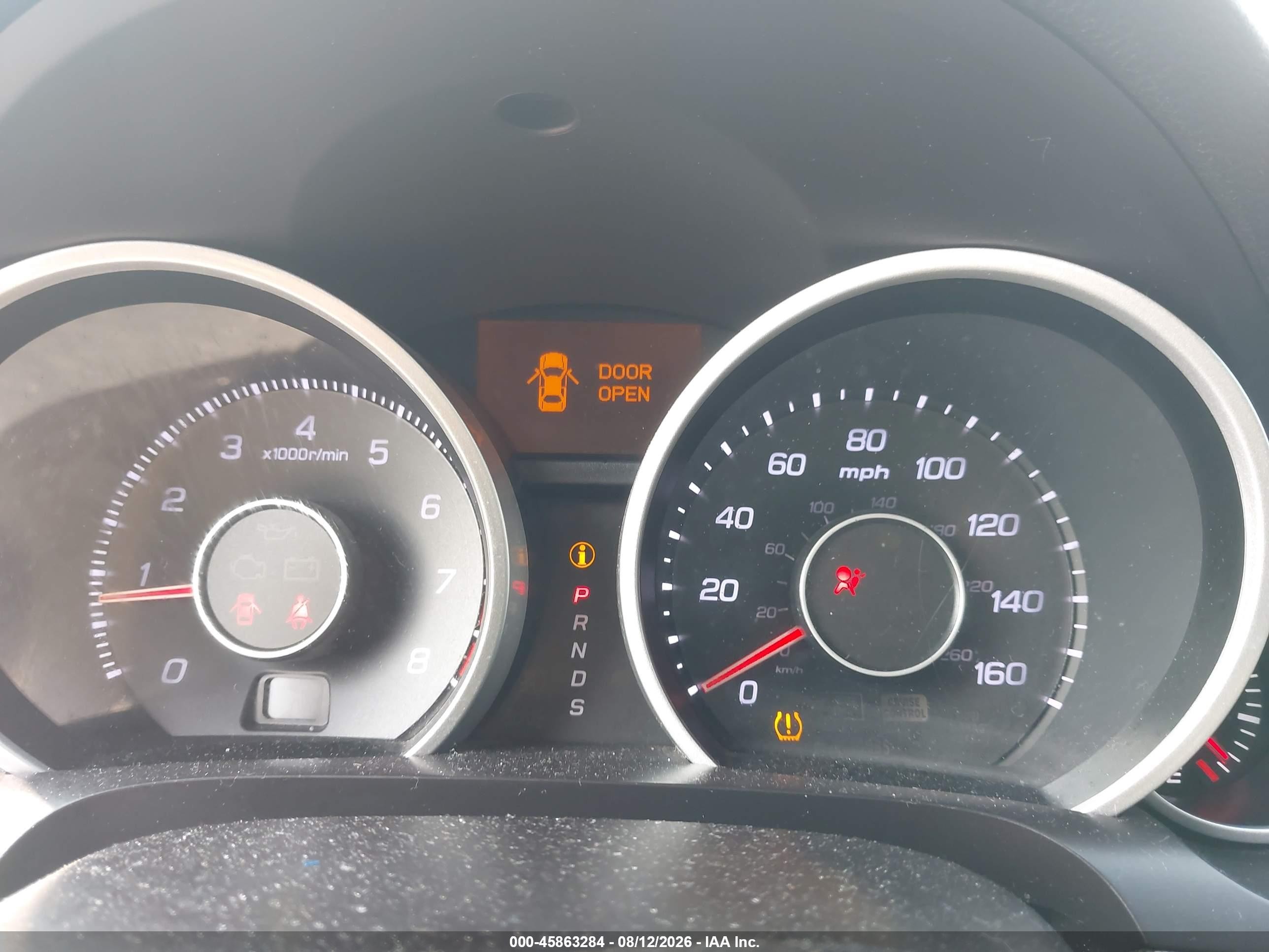 2012 Acura Tl 3.7 White vin: 19UUA9F51CA004435