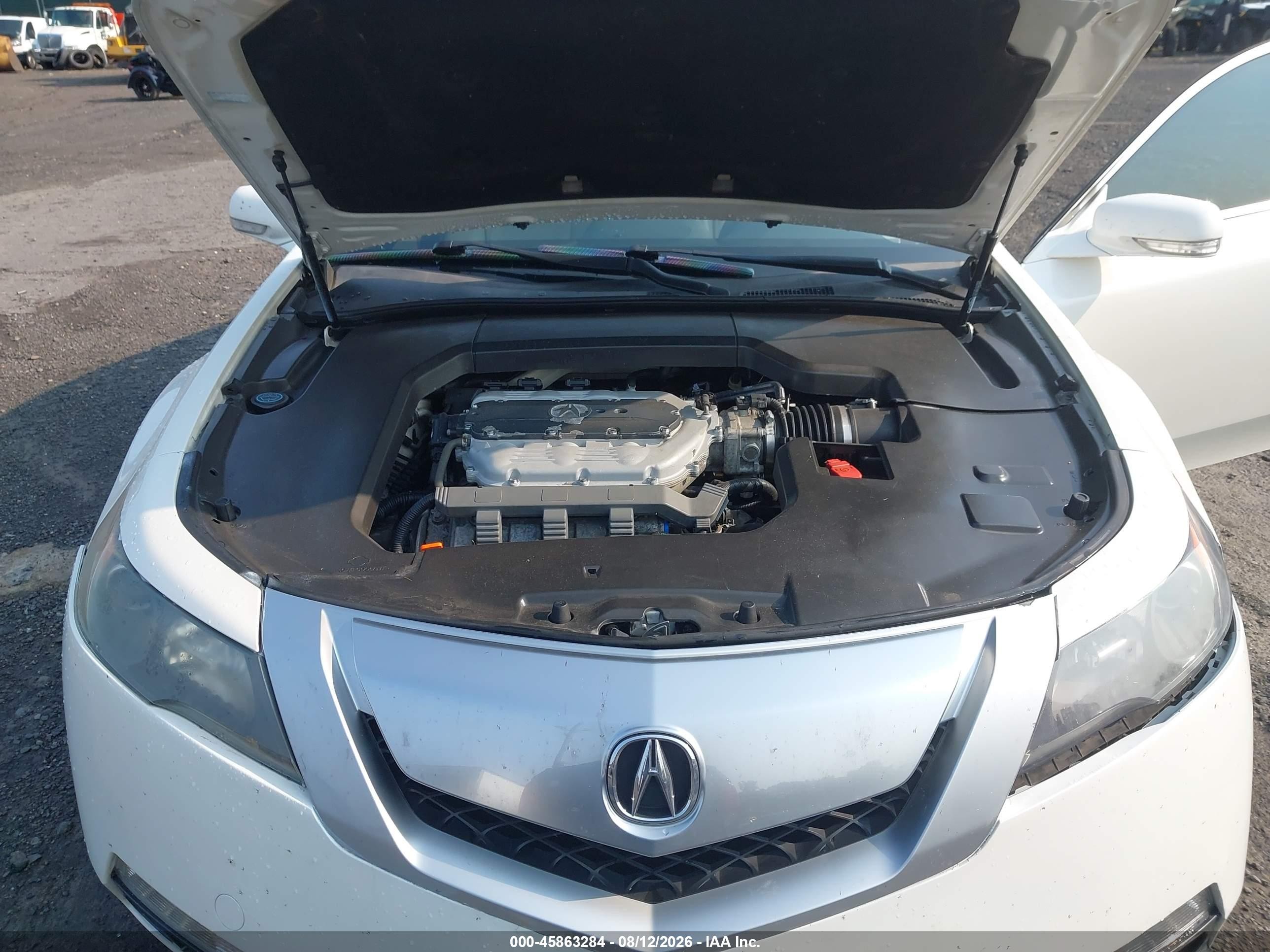 2012 Acura Tl 3.7 White vin: 19UUA9F51CA004435