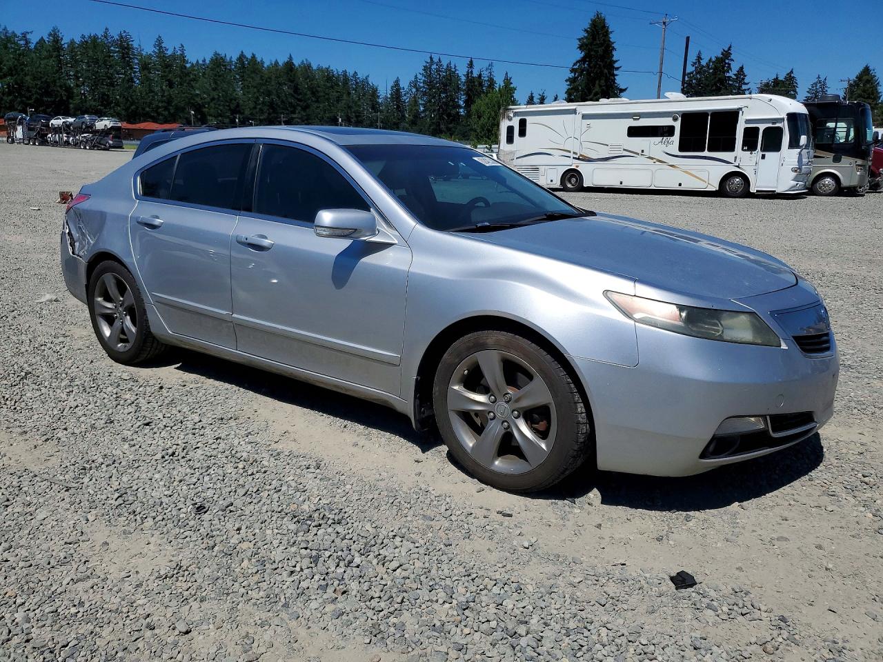 2012 Acura Tl Silver vin: 19UUA9F51CA010140