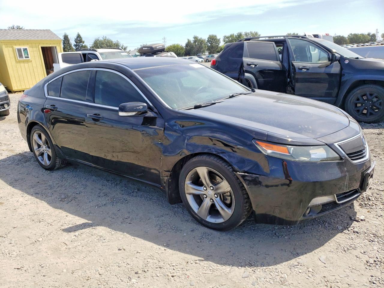 2014 Acura Tl Tech Черный vin: 19UUA9F51EA001831