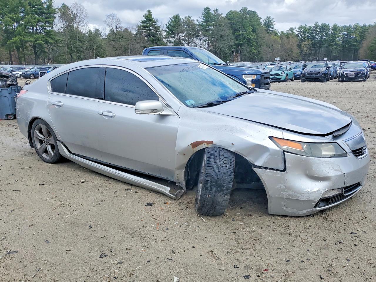 2014 Acura Tl Tech Silver vin: 19UUA9F51EA001876