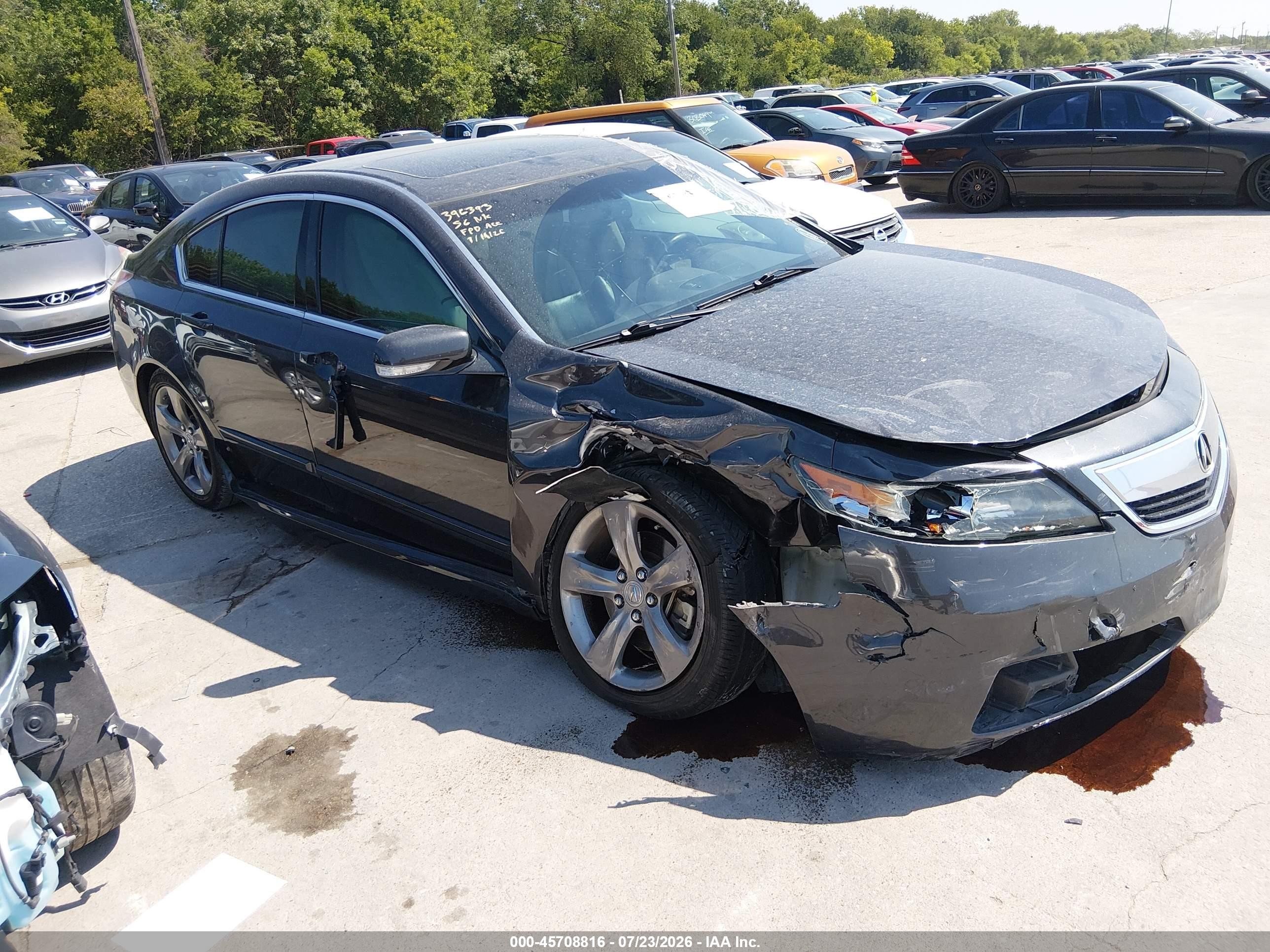 2014 Acura Tl 3.7 Black vin: 19UUA9F51EA002770