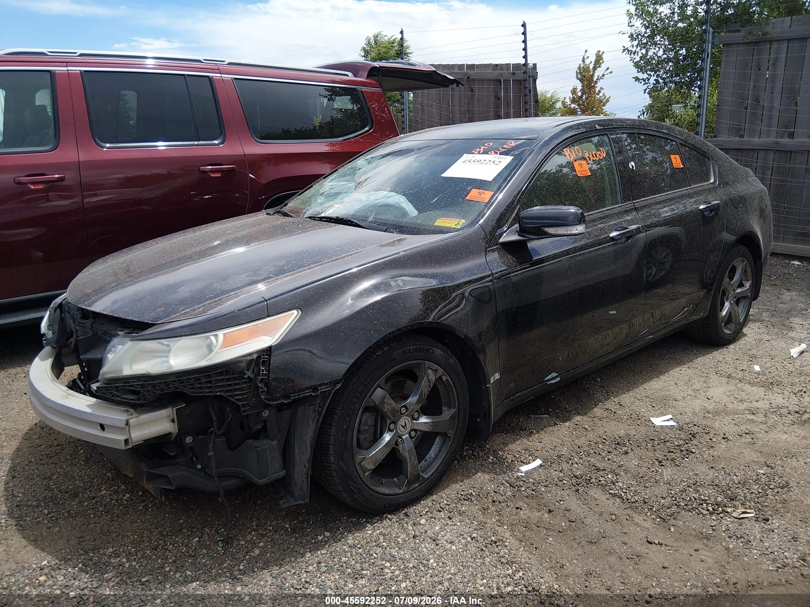 2010 Acura Tl 3.7 Black vin: 19UUA9F52AA006420