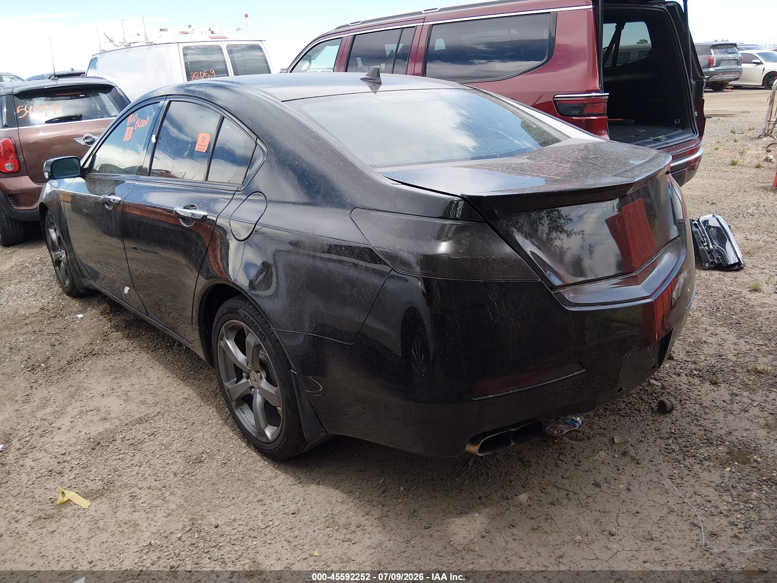2010 Acura Tl 3.7 Black vin: 19UUA9F52AA006420