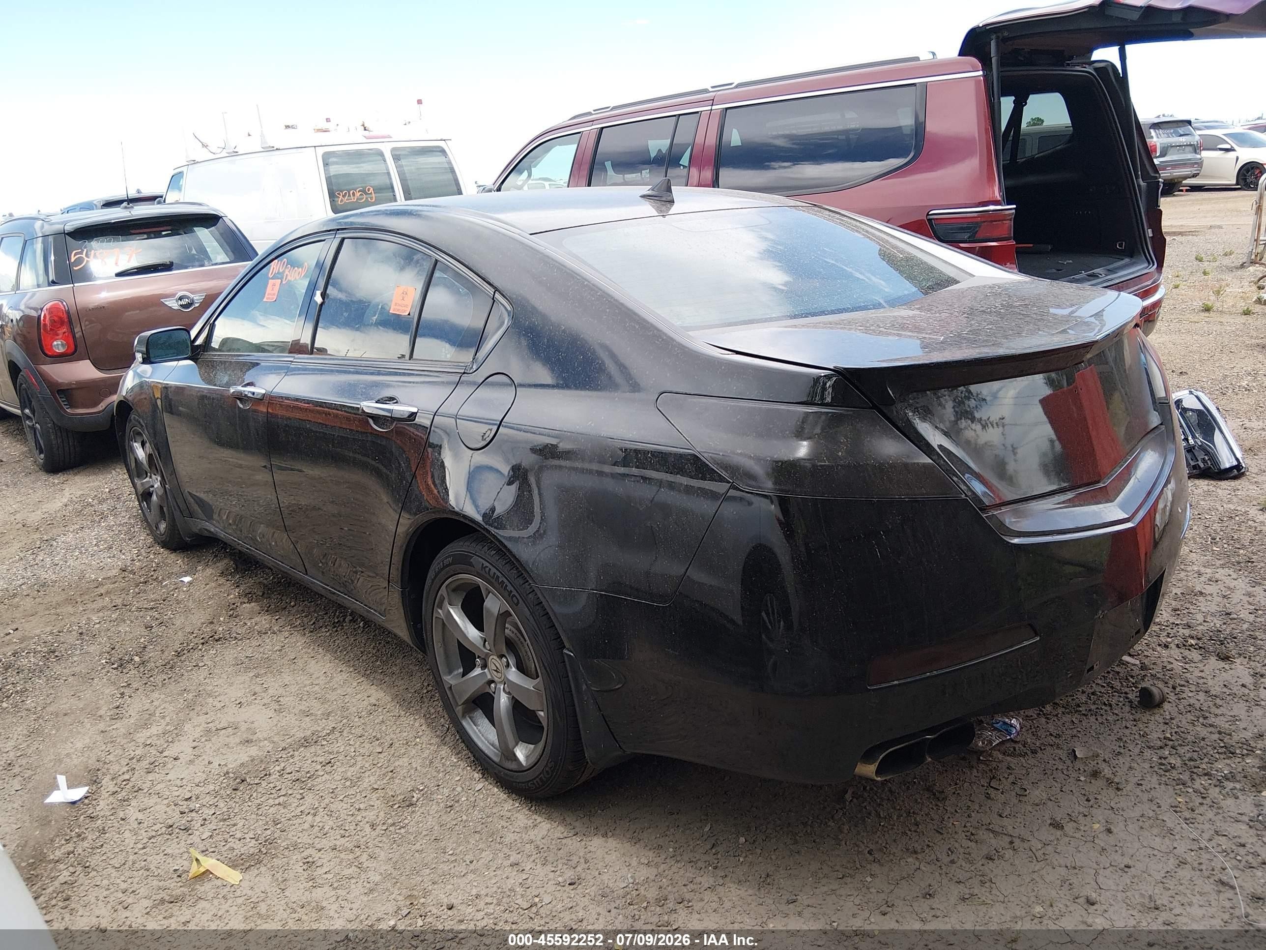 2010 Acura Tl 3.7 Black vin: 19UUA9F52AA006420