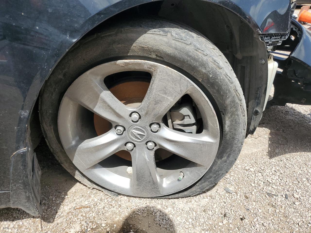 2012 Acura Tl Black vin: 19UUA9F52CA002905 Damage: Right Front Wheel, Curb Rash, 6 To 7 Inches