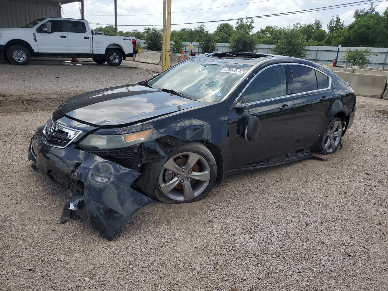 2012 Acura Tl Black vin: 19UUA9F52CA002905 Damage: Left Front Fender, Severe Damage, Replacement Required