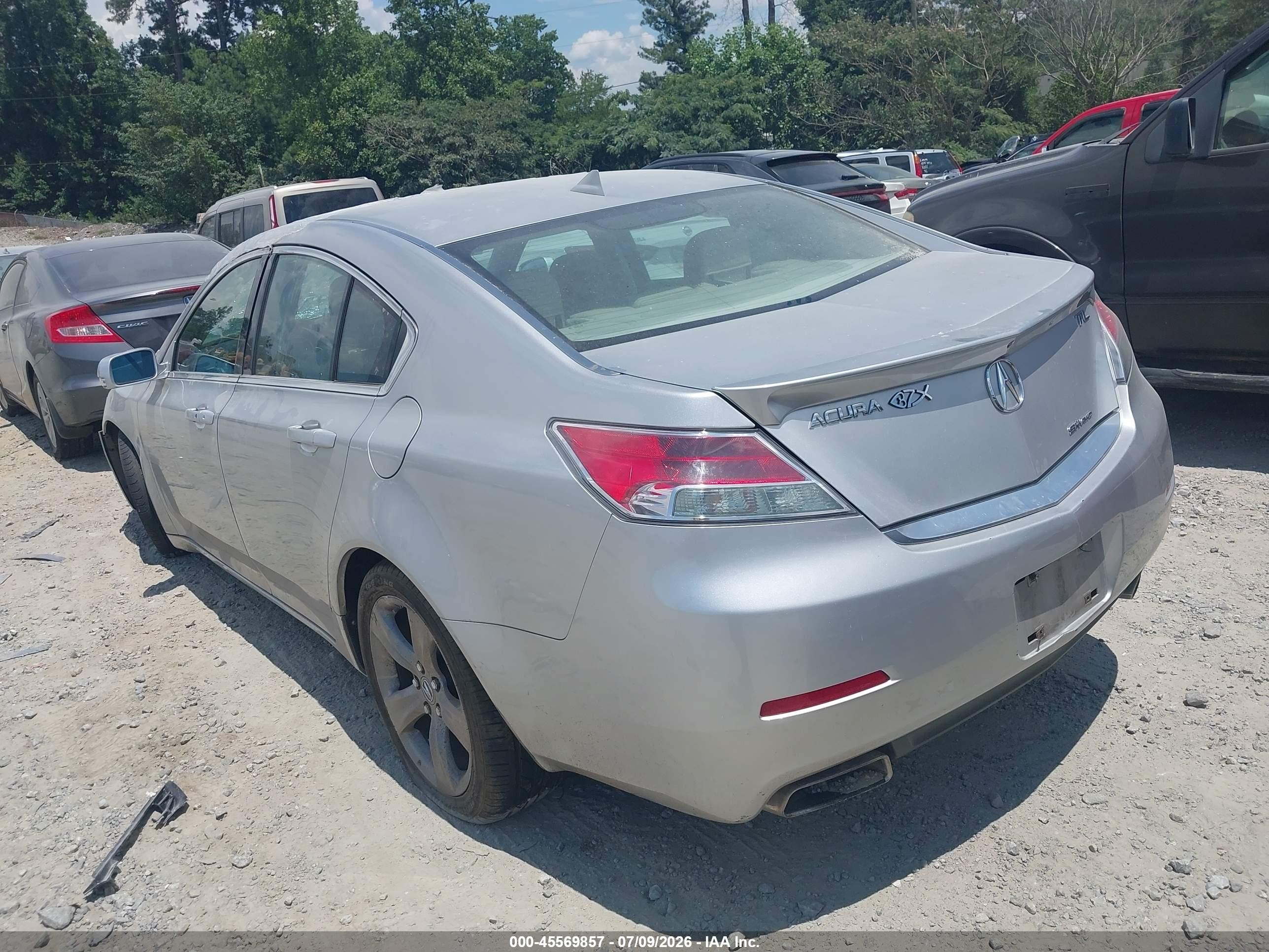 2012 Acura Tl 3.7 Silver vin: 19UUA9F52CA003679