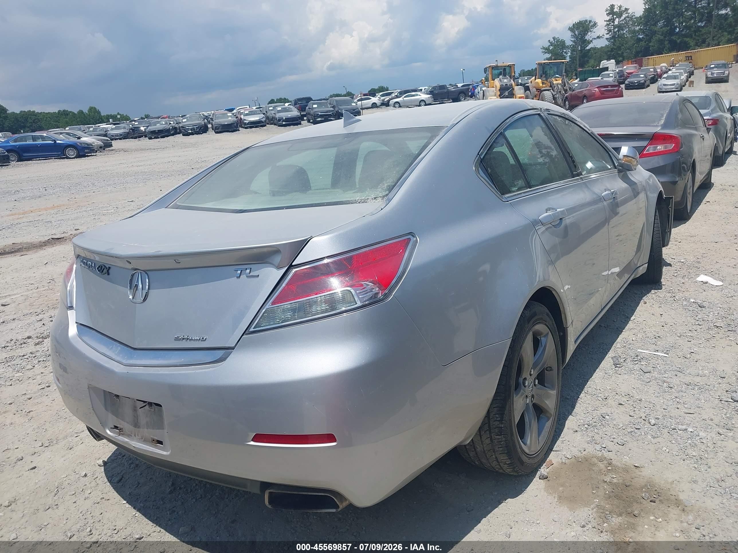 2012 Acura Tl 3.7 Silver vin: 19UUA9F52CA003679