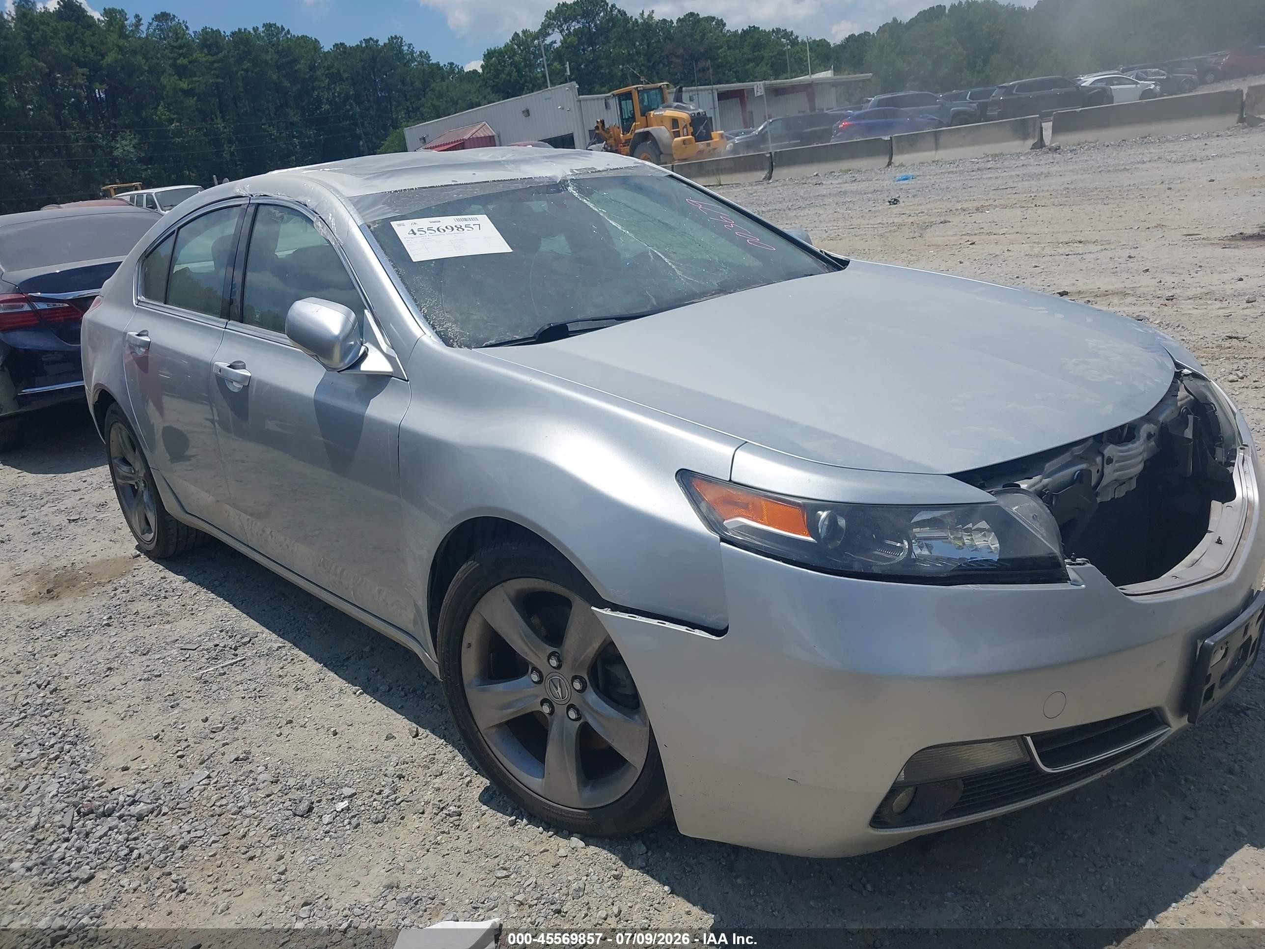 2012 Acura Tl 3.7 Silver vin: 19UUA9F52CA003679