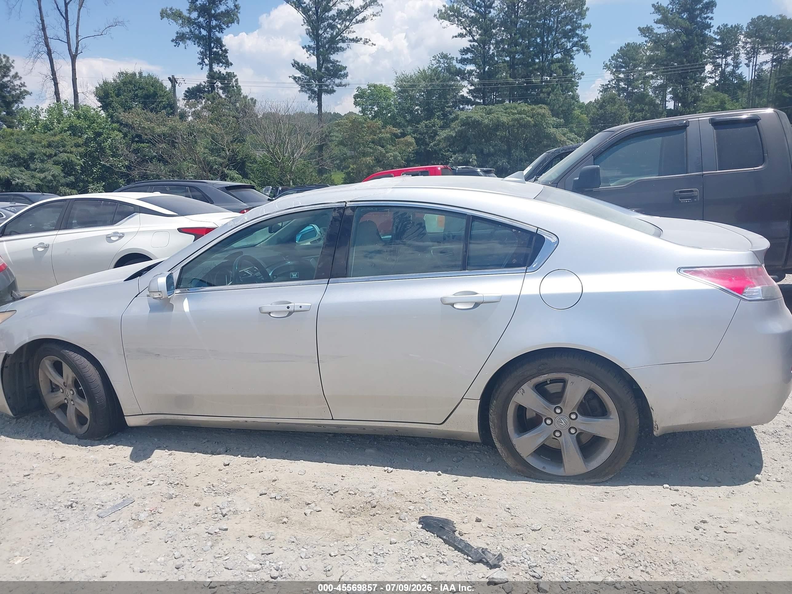 2012 Acura Tl 3.7 Silver vin: 19UUA9F52CA003679