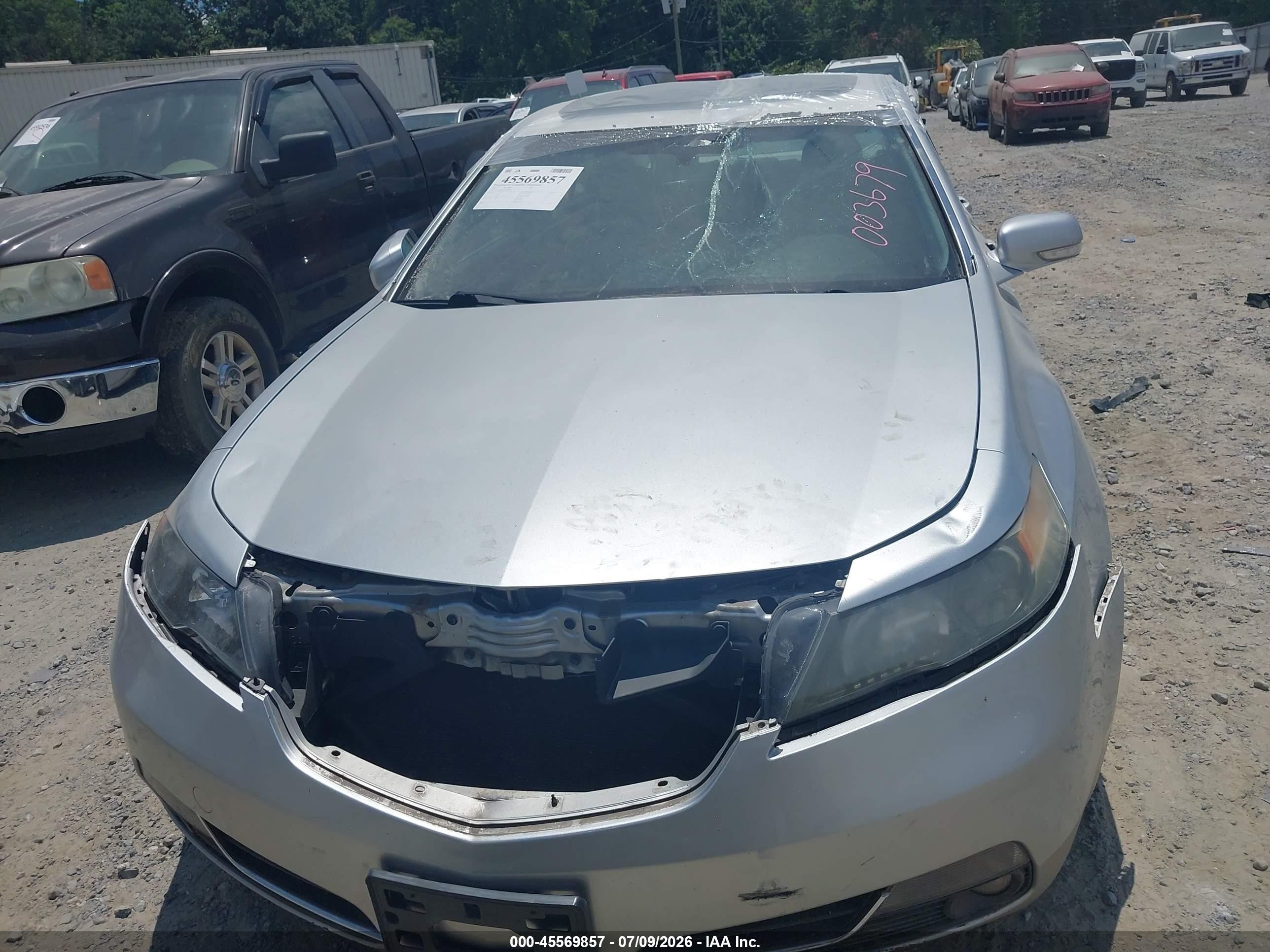 2012 Acura Tl 3.7 Silver vin: 19UUA9F52CA003679