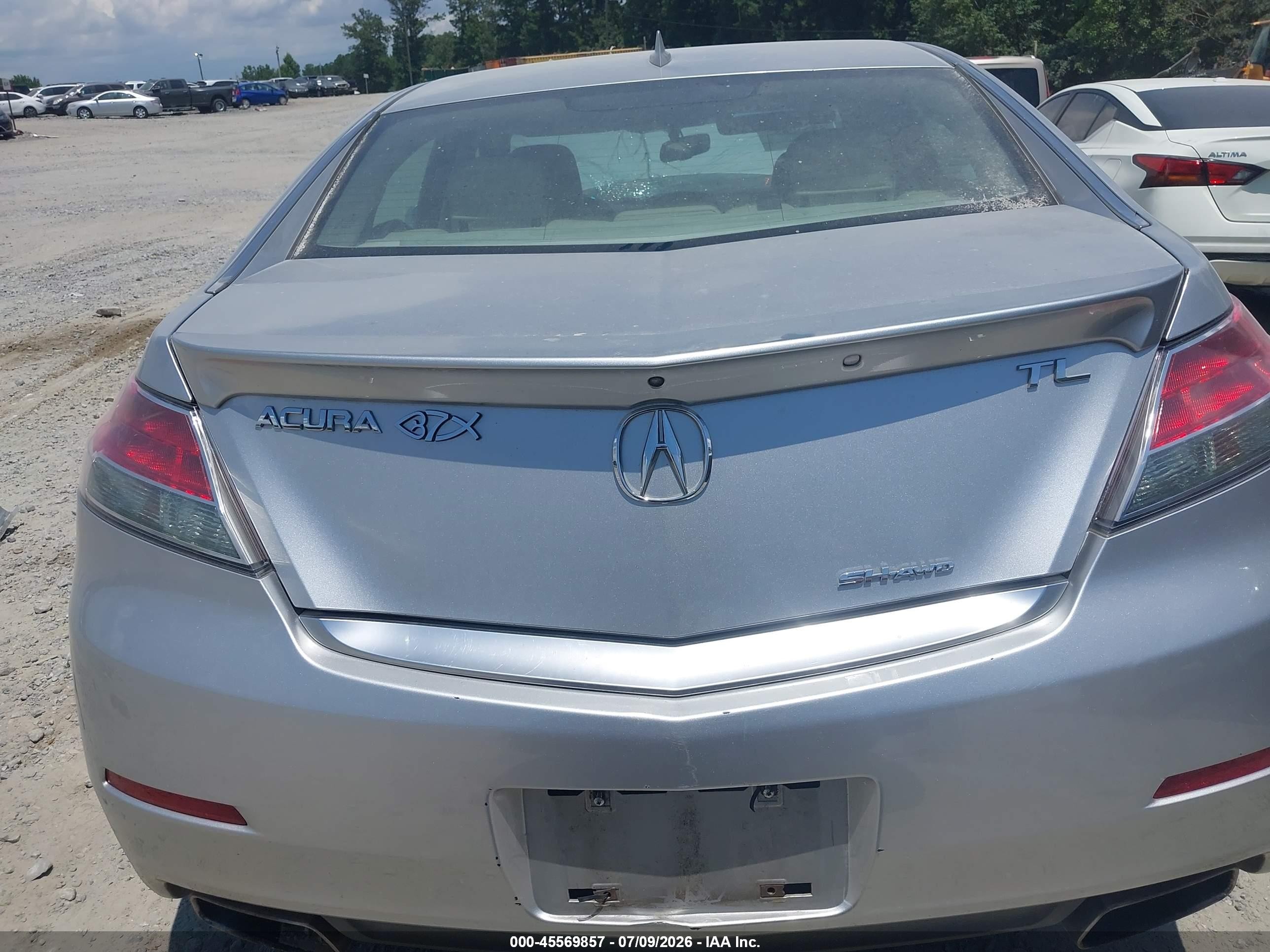 2012 Acura Tl 3.7 Silver vin: 19UUA9F52CA003679